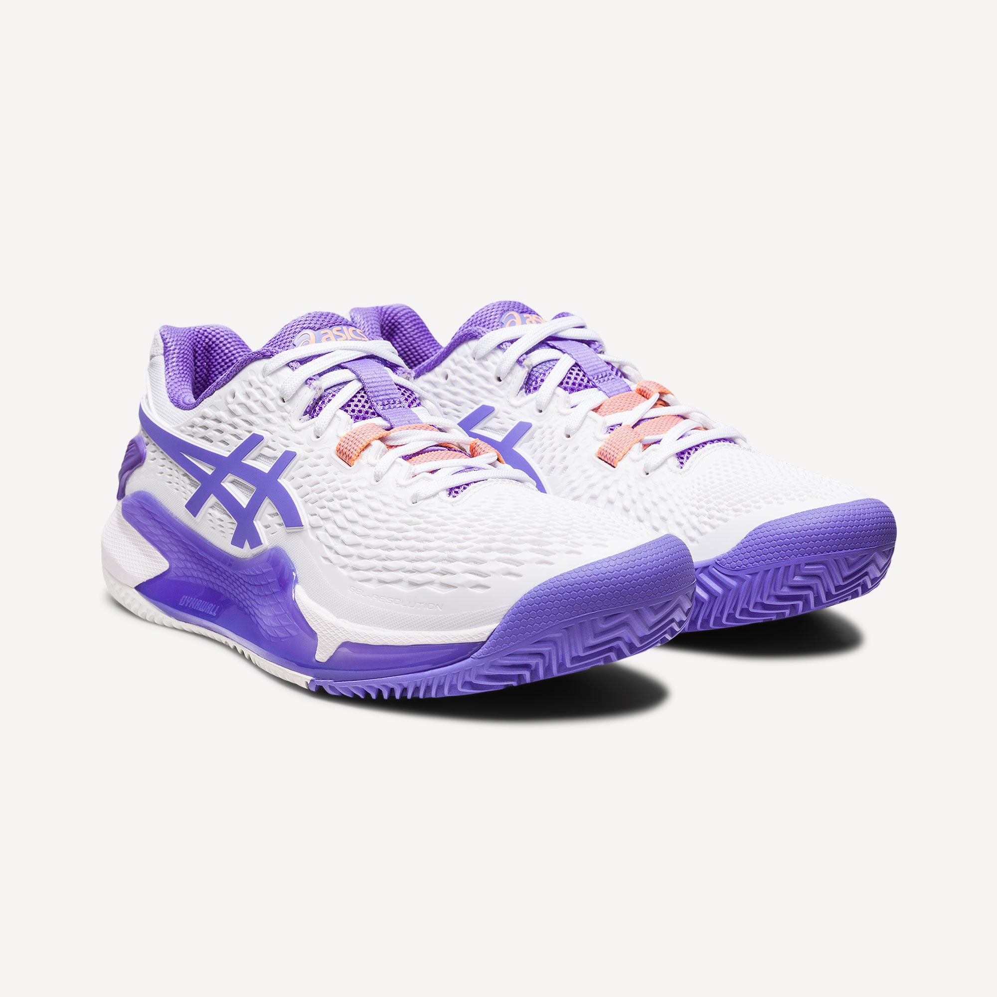 ASICS Gel-Resolution 9 Women's Clay Court Tennis Shoes White (4)