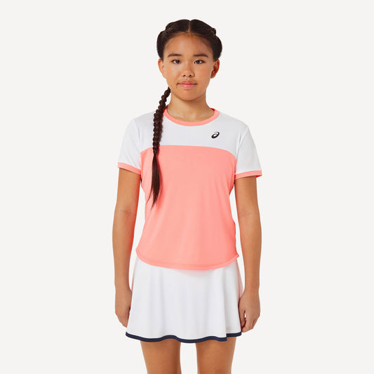 ASICS Girls' Tennis Shirt Orange (1)