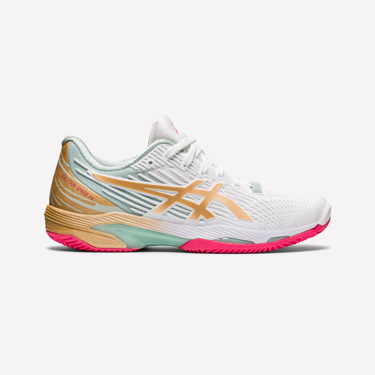 ASICS Limited Edition Solution Speed FF 2 Women's Clay Court Tennis Shoes White (1)