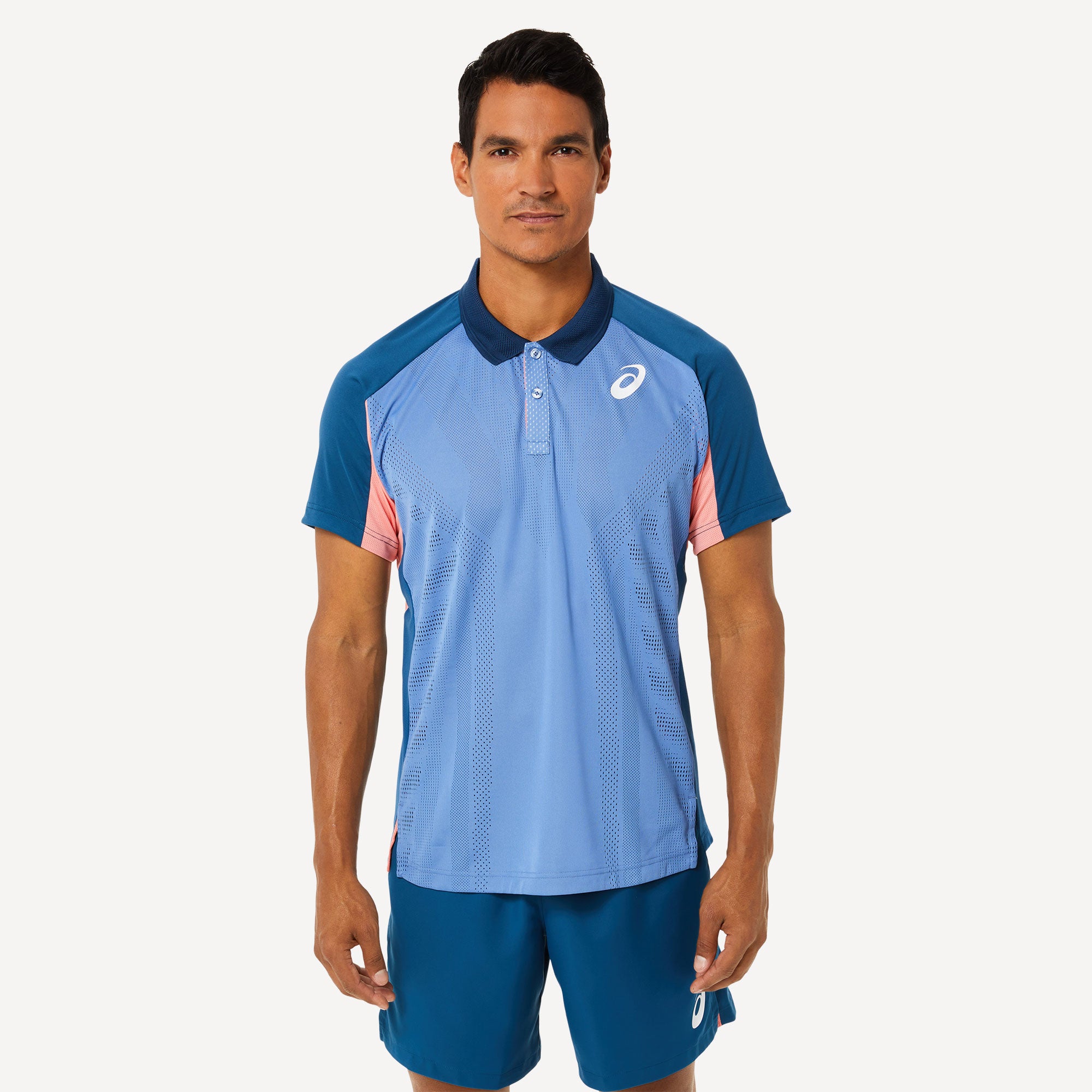 ASICS Match Actibreeze Men's Tennis Polo Blue (1)