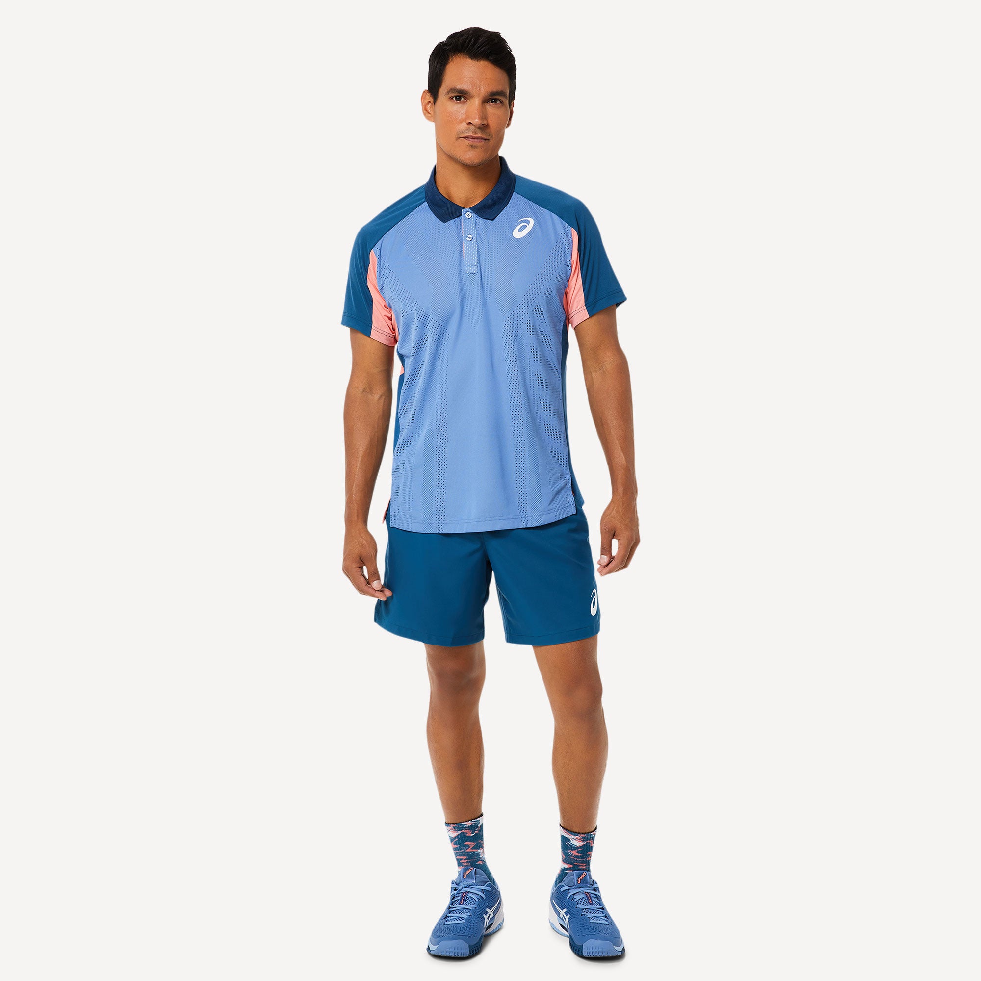ASICS Match Actibreeze Men's Tennis Polo Blue (5)