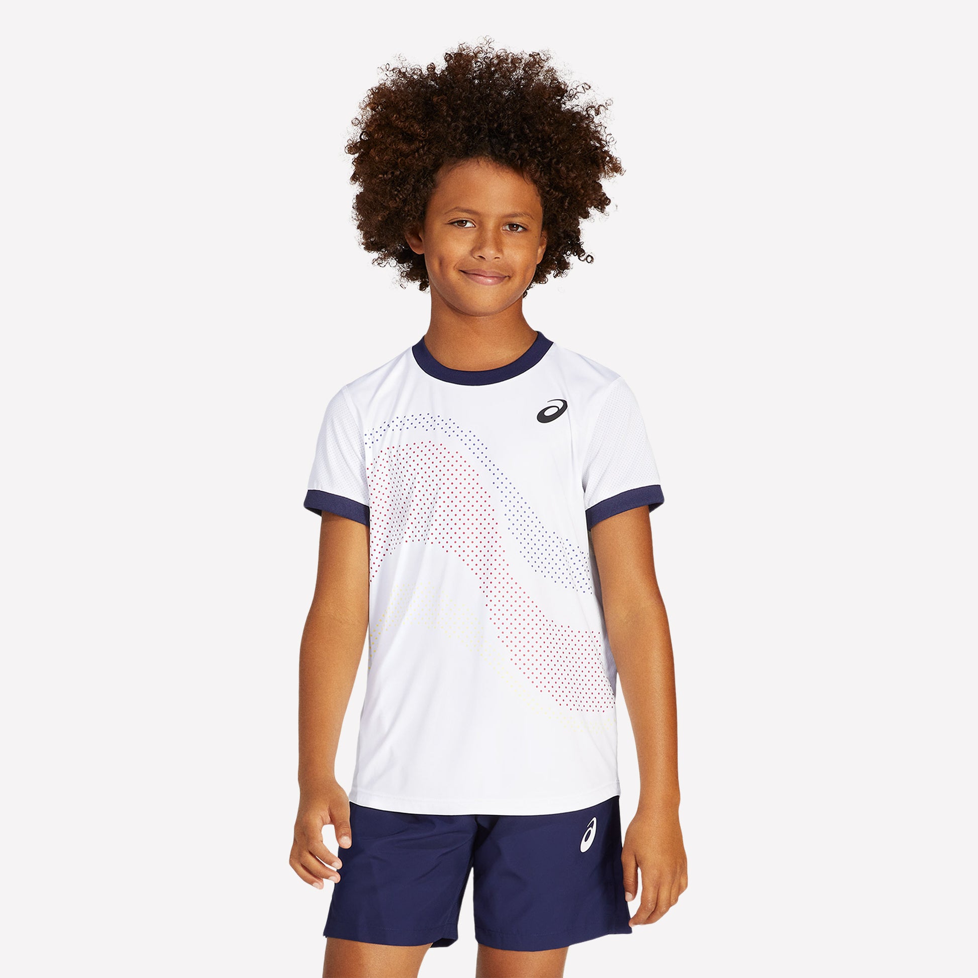 ASICS Match Boys' Graphic Tennis Shirt White (1)