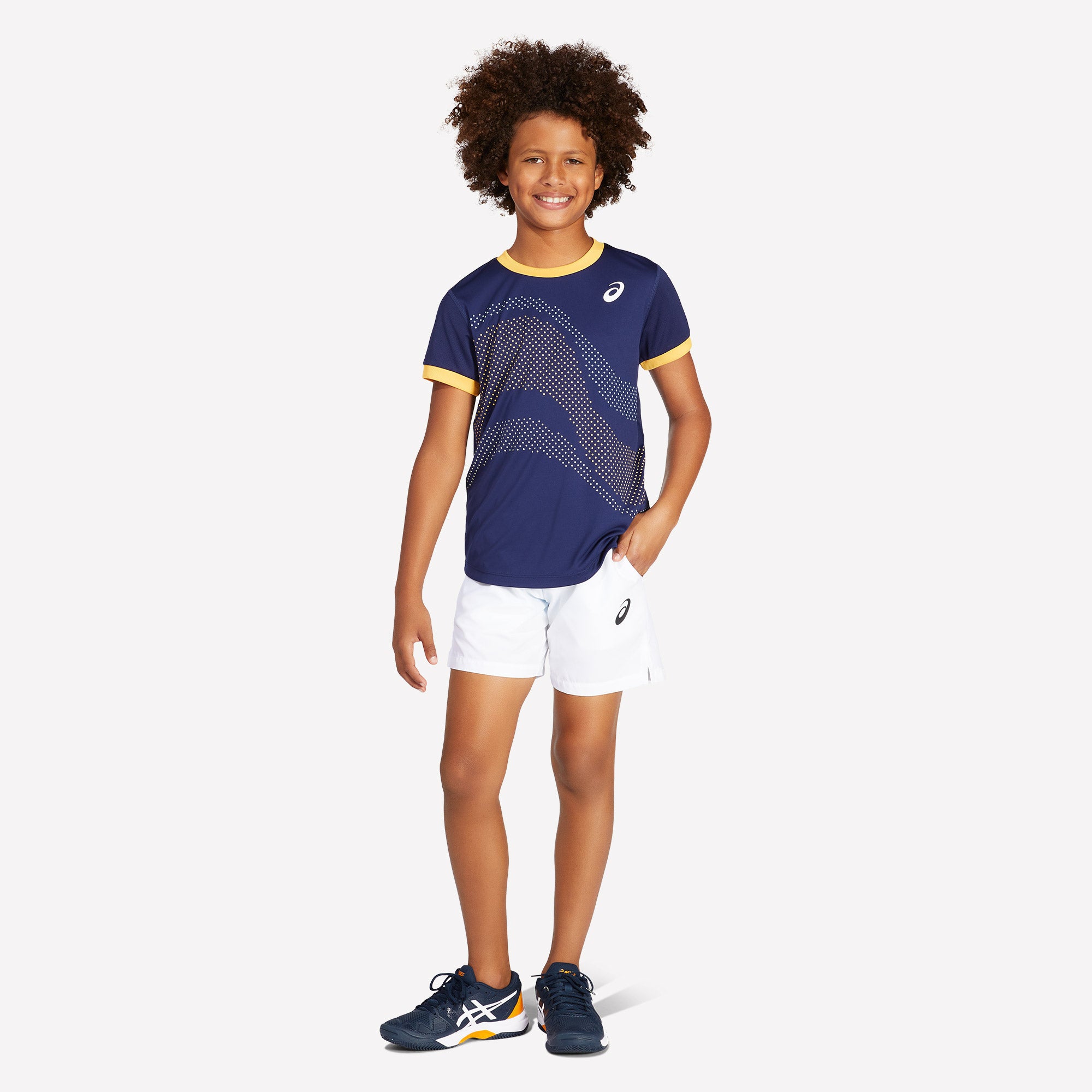ASICS Match Boys' Graphic Tennis Shirt Blue (3)