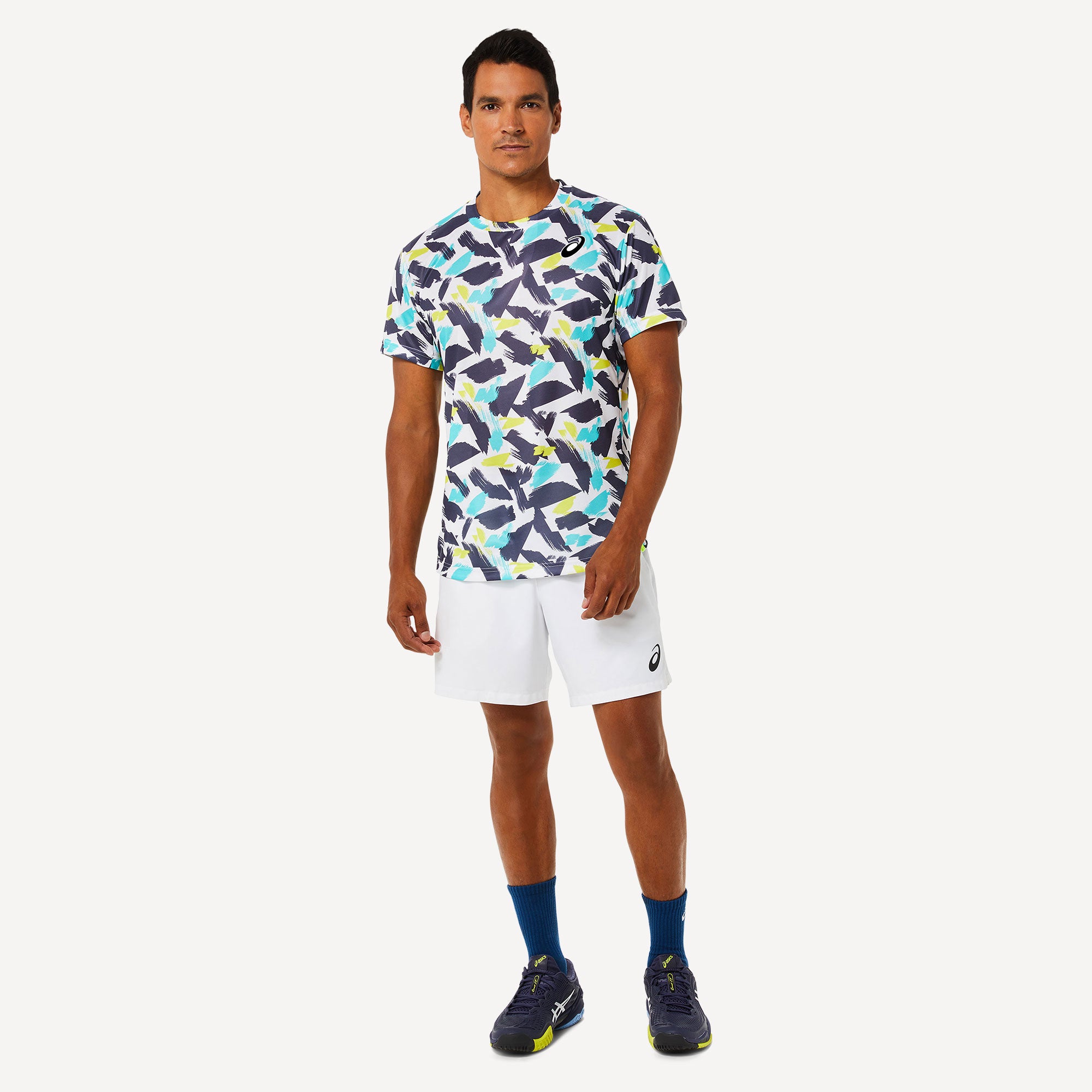 ASICS Match Men's Graphic Tennis Shirt White (6)