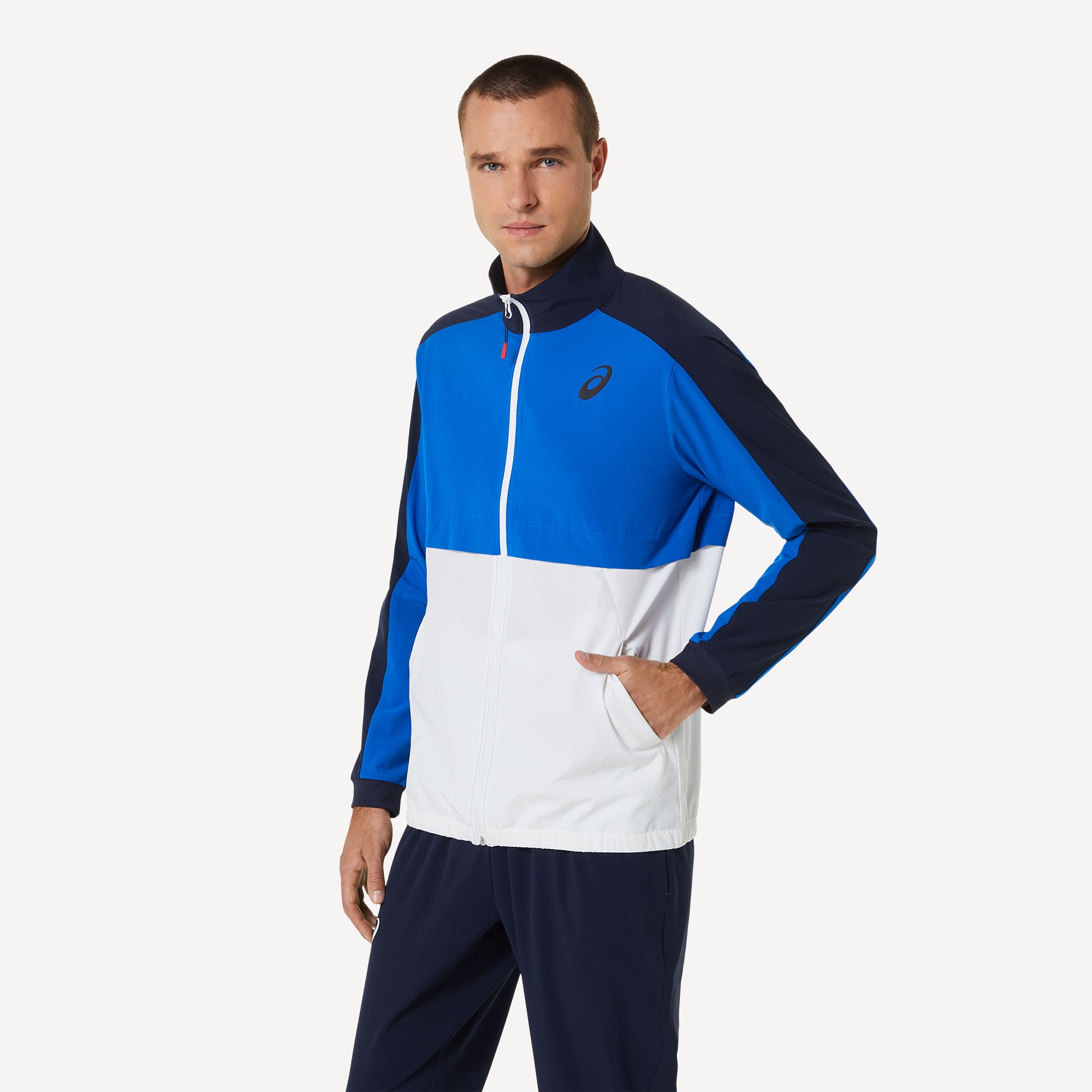 ASICS Match Men's Tennis Jacket - Blue | Tennis Only