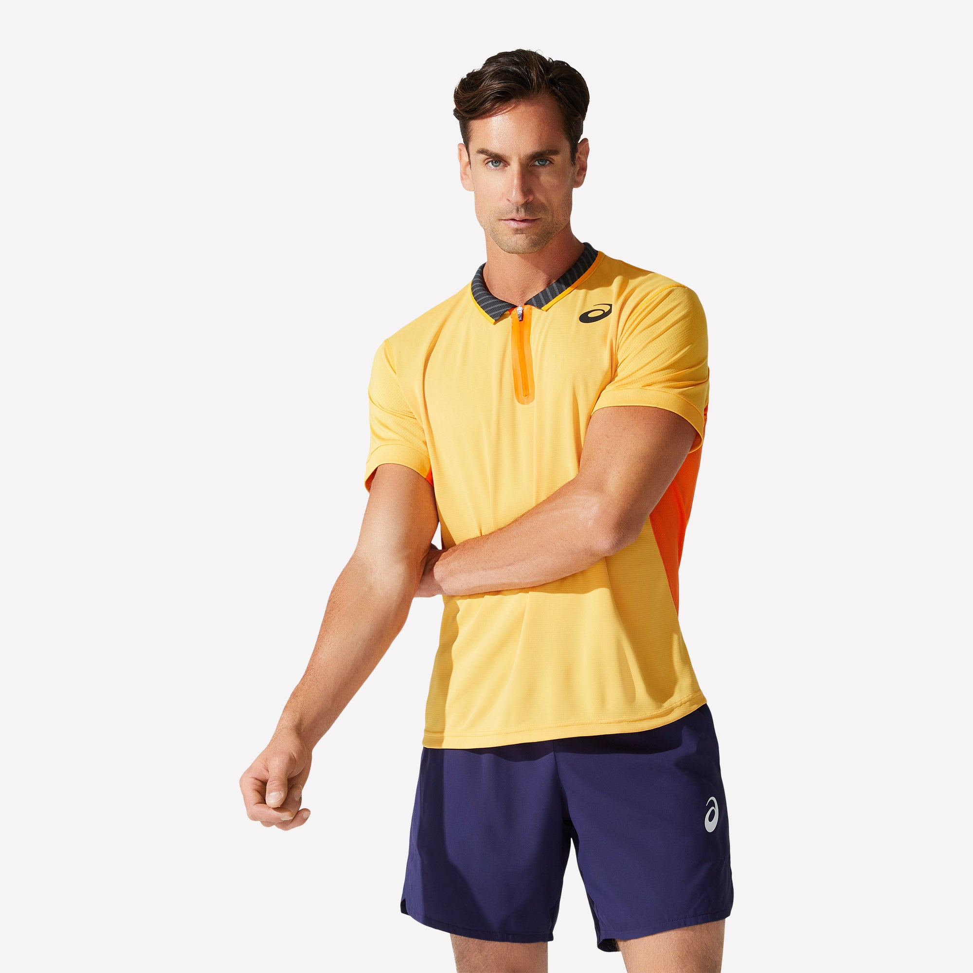 ASICS Match Men's Tennis Polo Yellow (1)