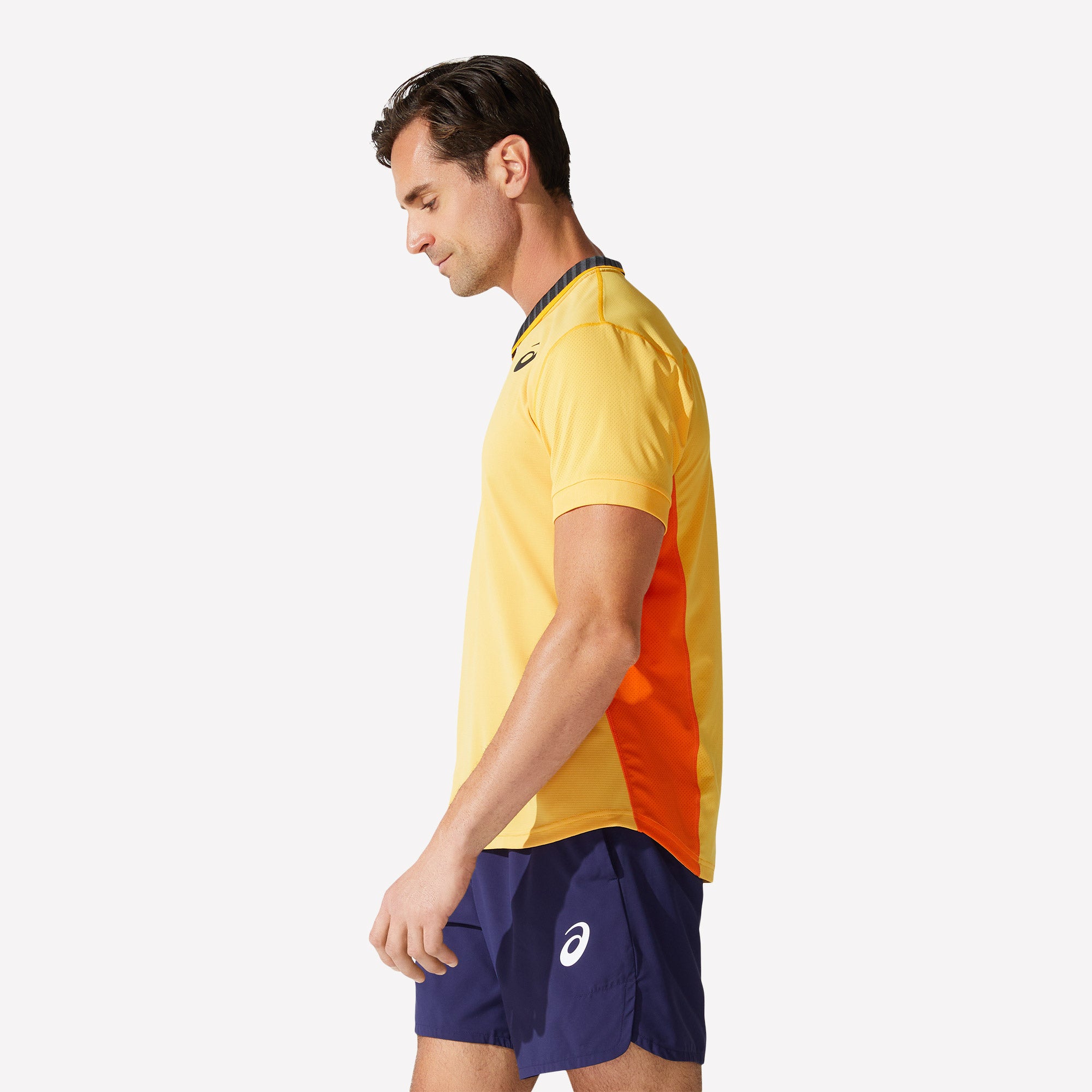 ASICS Match Men's Tennis Polo Yellow (3)