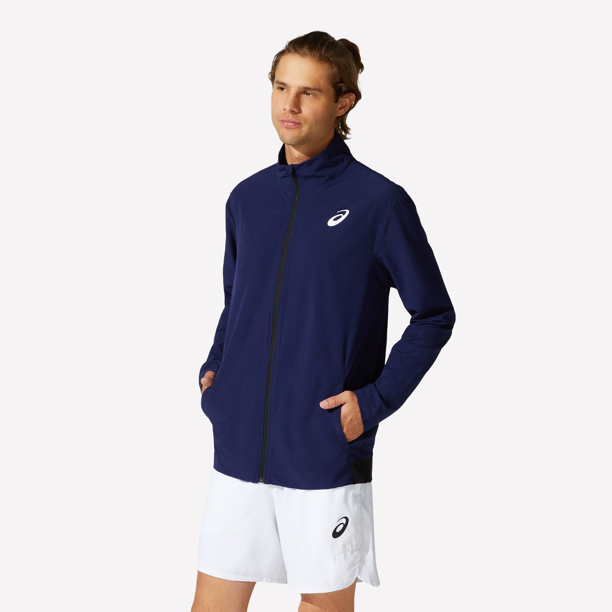 ASICS Match Men's Woven Tennis Jacket Blue (1)