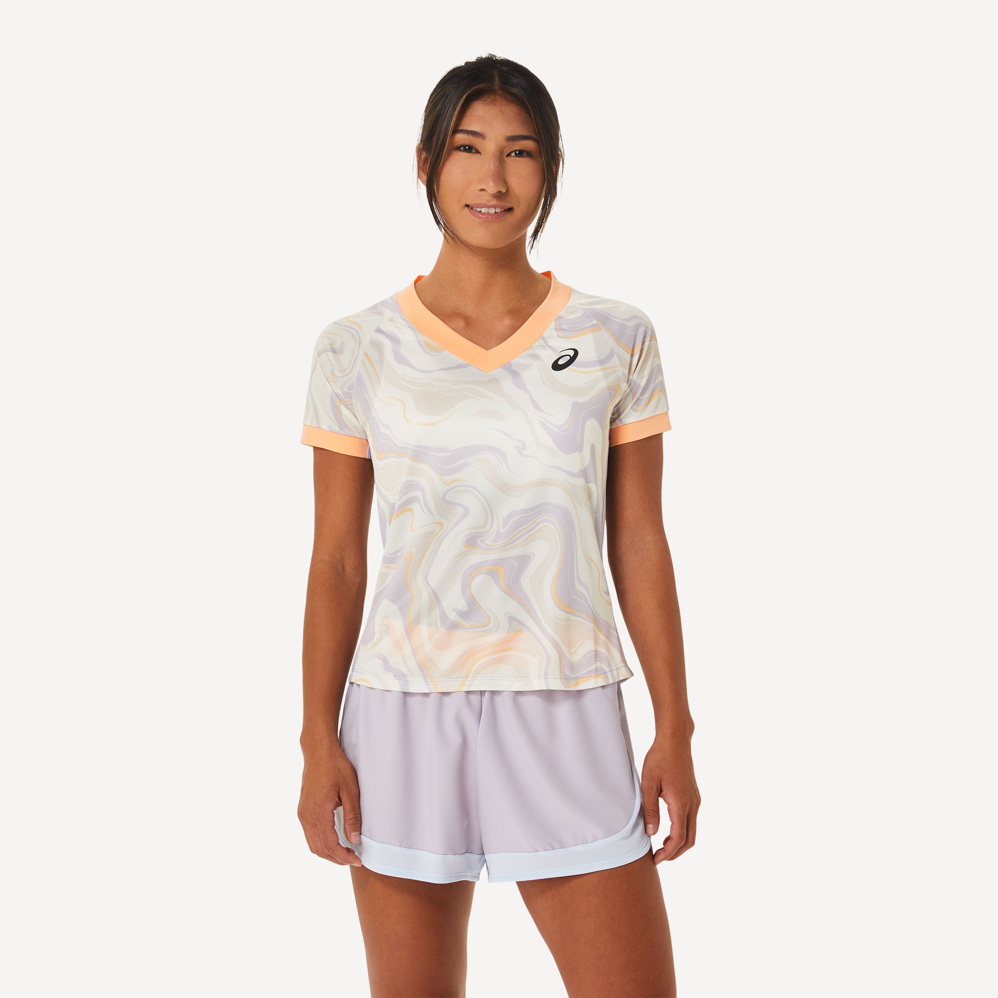 ASICS Match Women's Graphic Tennis Shirt Purple (1)
