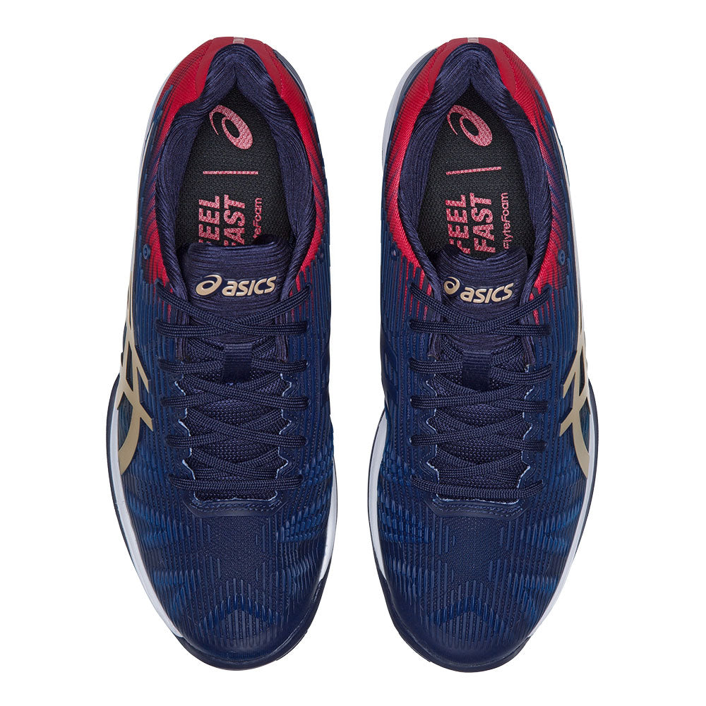ASICS Solution Speed FF Men's Hard Court Tennis Shoes Blue (5)