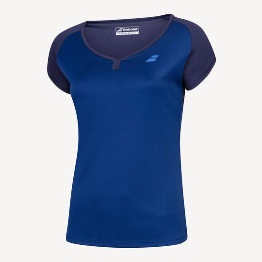 Babolat Play Club Girls' Tennis Shirt Blue (1)