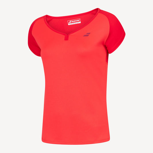 Babolat Play Club Girls' Tennis Shirt Red (1)