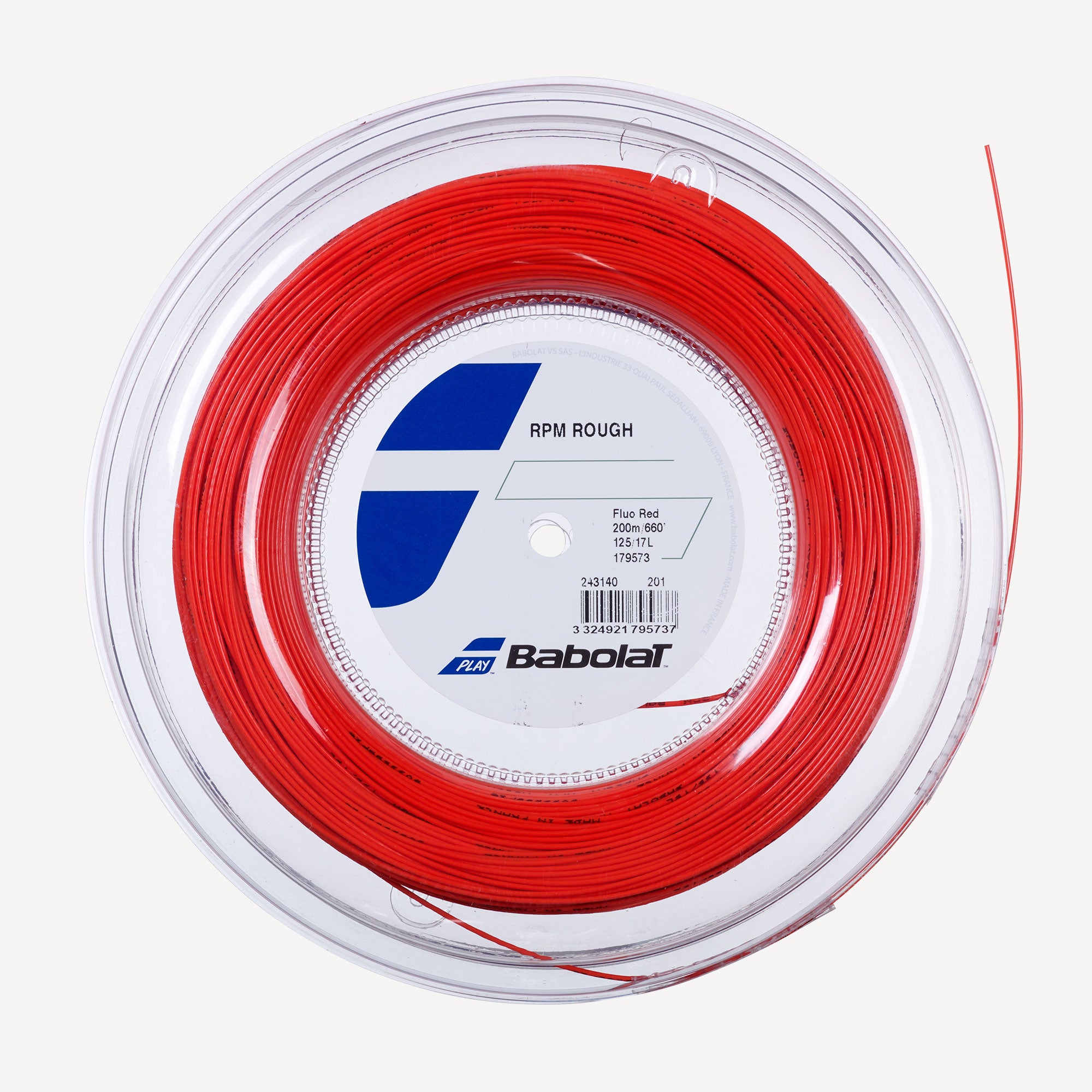 Babolat RPM Rough Tennis String Reel 200m Red