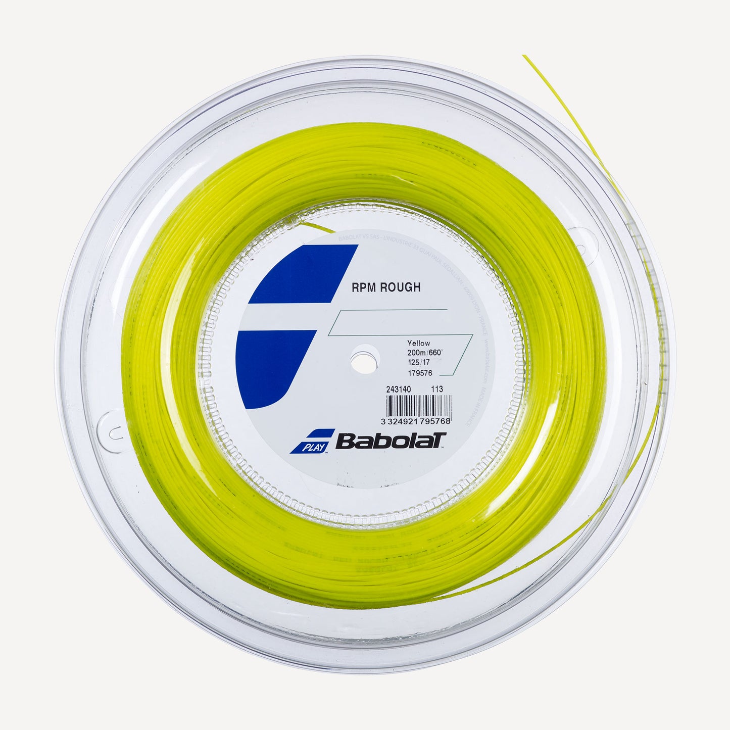 Babolat RPM Rough Tennis String Reel 200m Yellow