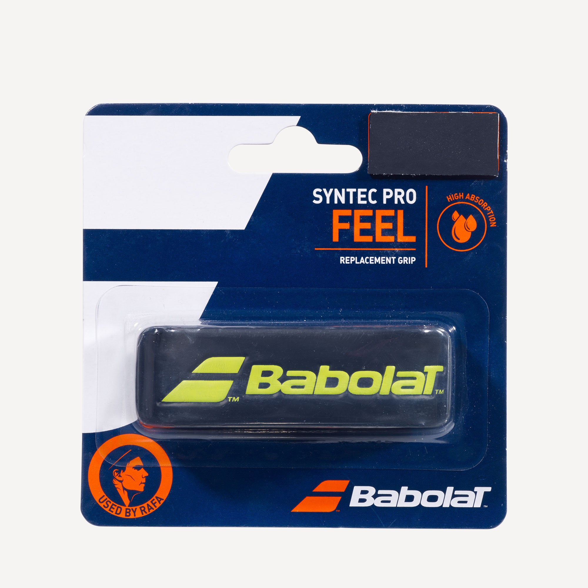 Babolat Syntec Pro Tennis Replacement Grip - Black/Yellow | Tennis Only