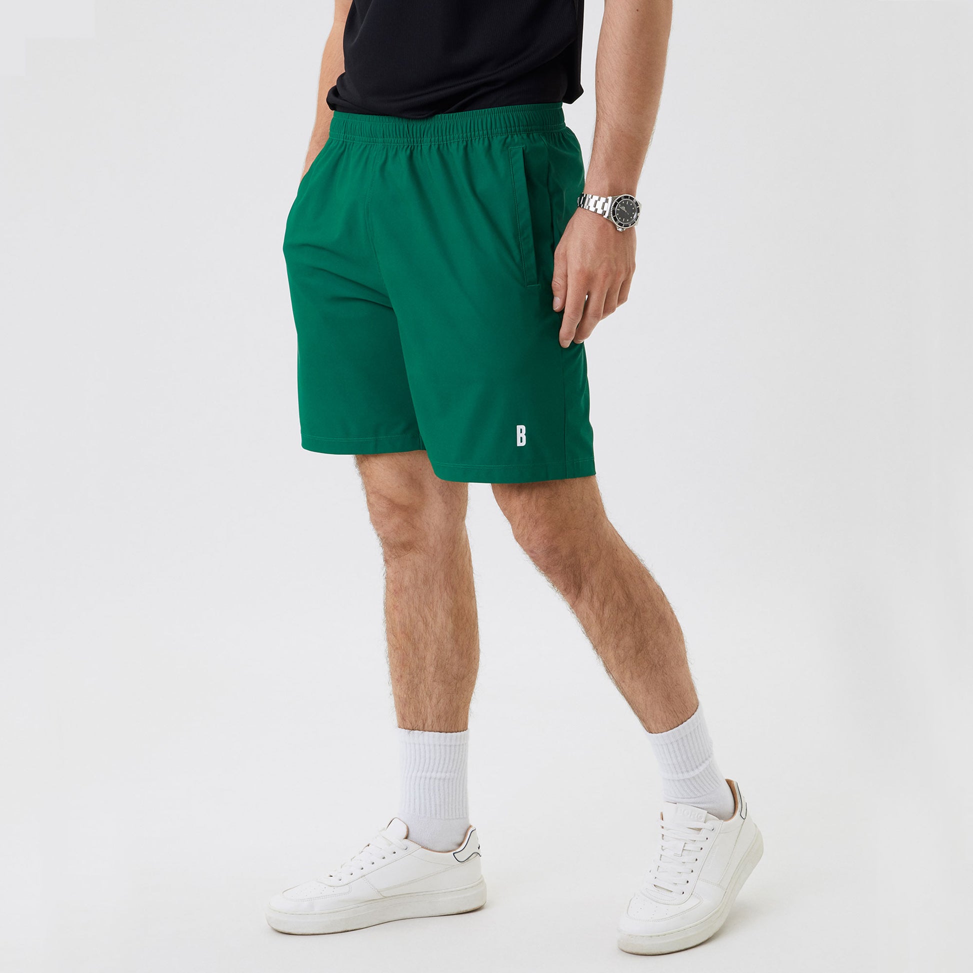 Björn Borg Ace Men's 9-Inch Tennis Shorts Green (1)