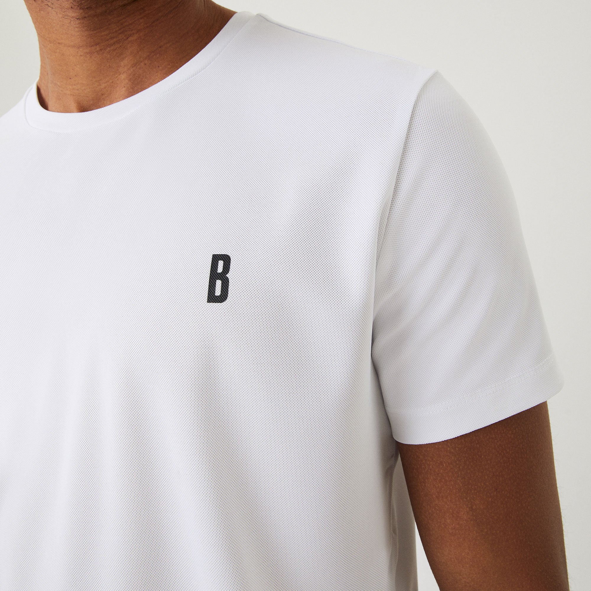 Björn Borg Ace Men's Stripe Tennis Shirt White (3)