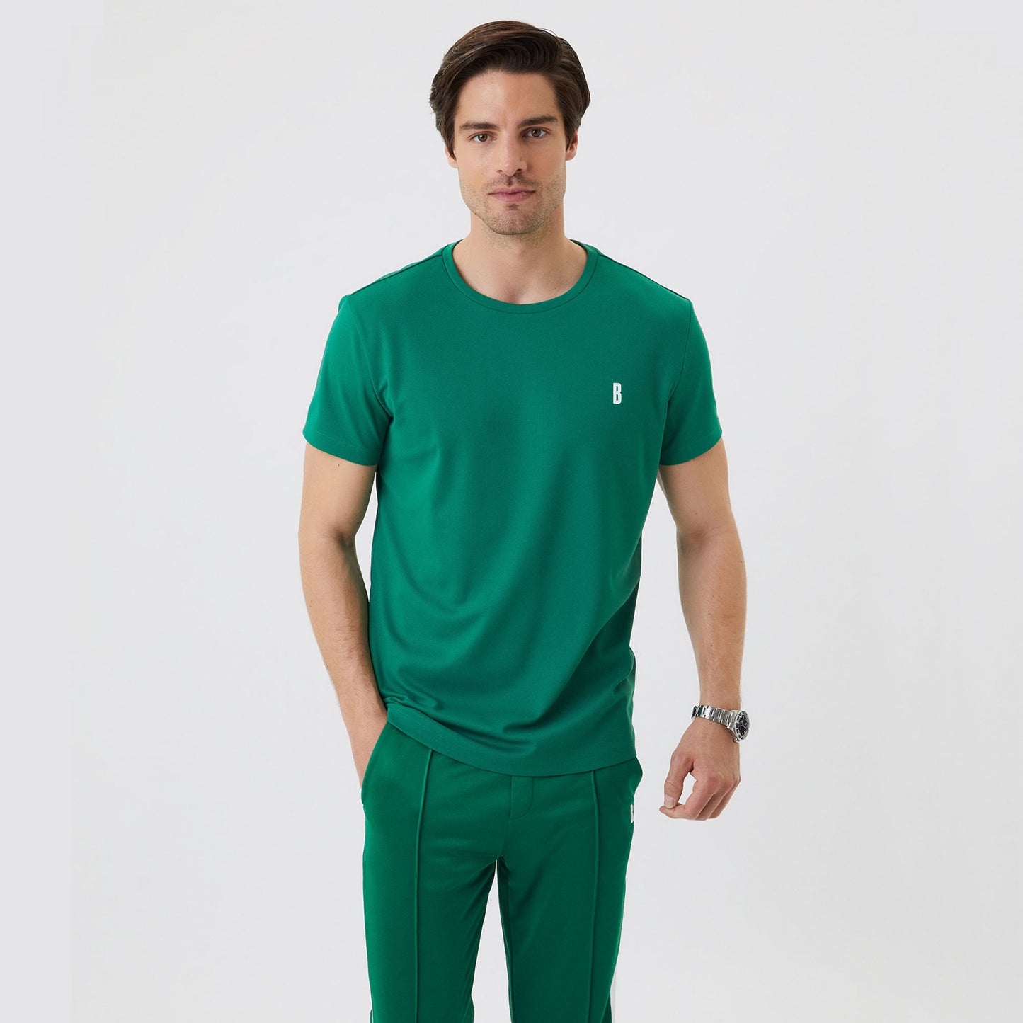 Björn Borg Ace Men's Tennis Shirt Green (1)