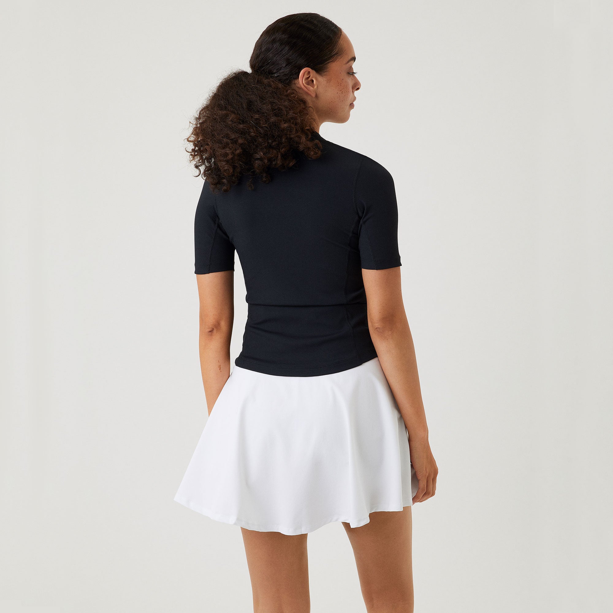 Björn Borg Ace Women's Rib Tennis Shirt Black (2)