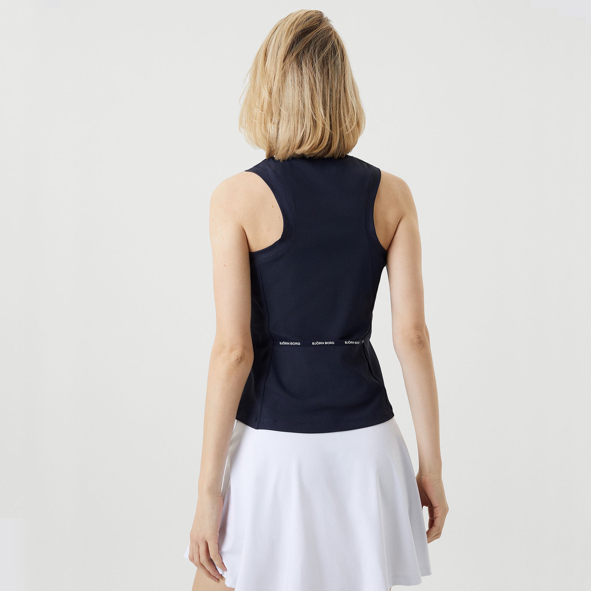 Björn Borg Ace Women's Rib Tennis Tank Dark Blue (2)
