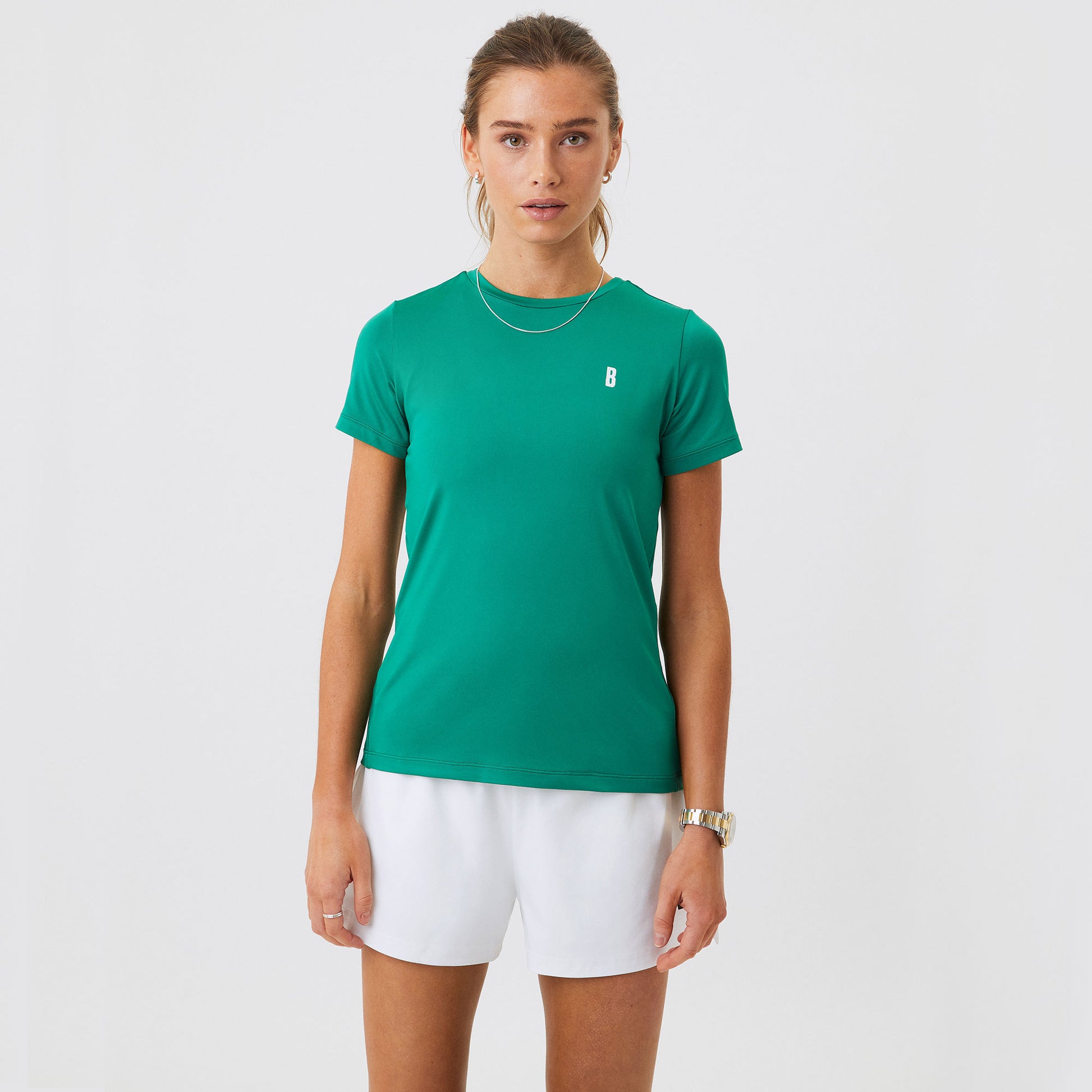 Björn Borg Ace Women's Slim Tennis Shirt Green (4)