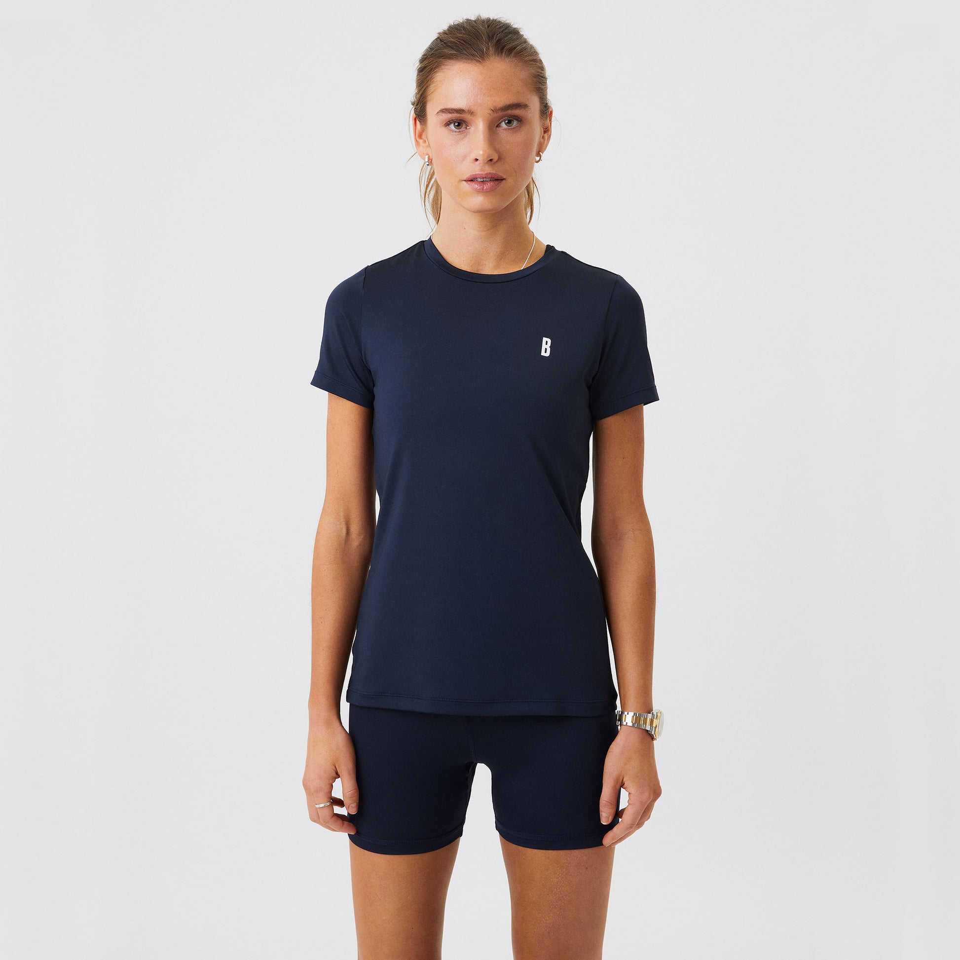 Björn Borg Ace Women's Slim Tennis Shirt Dark Blue (4)