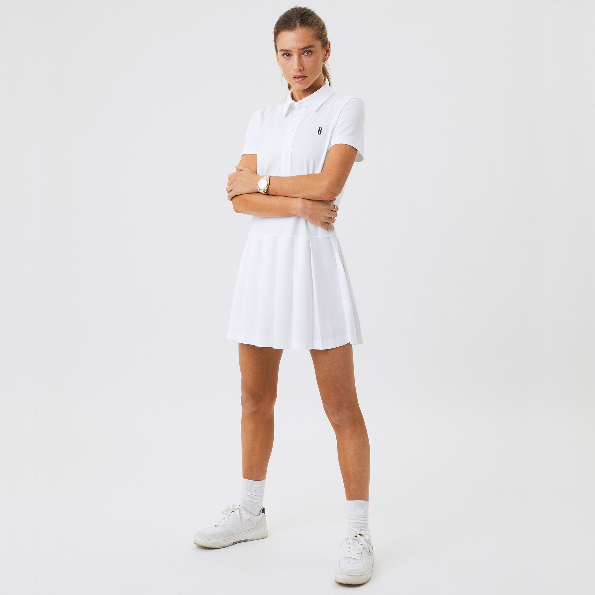 Björn Borg Ace Women's Tennis Polo Dress White (4)