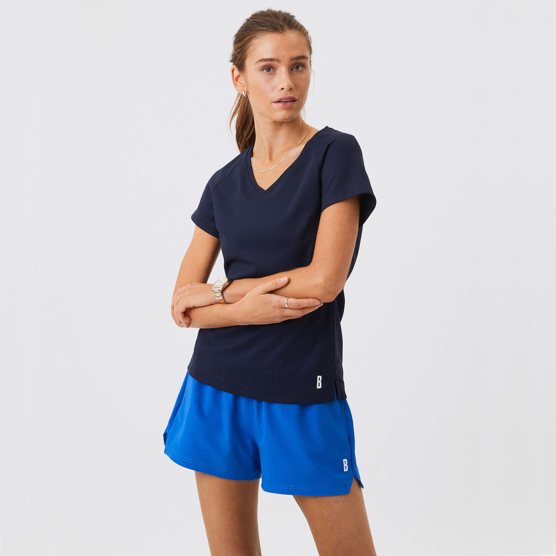 Björn Borg Ace Women's Tennis Shirt Dark Blue (1)