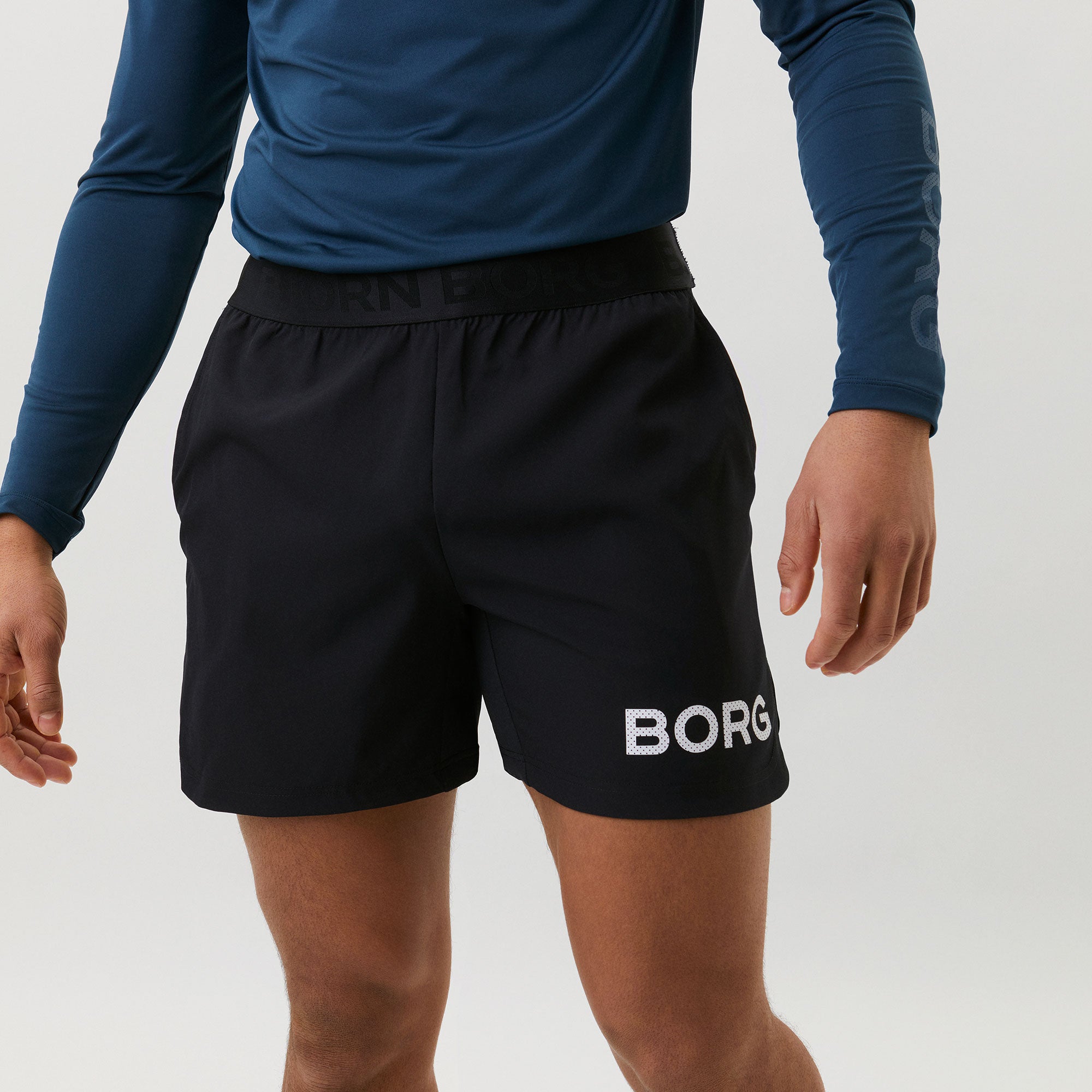 Björn Borg BORG Men's 7-inch Shorts Black (3)