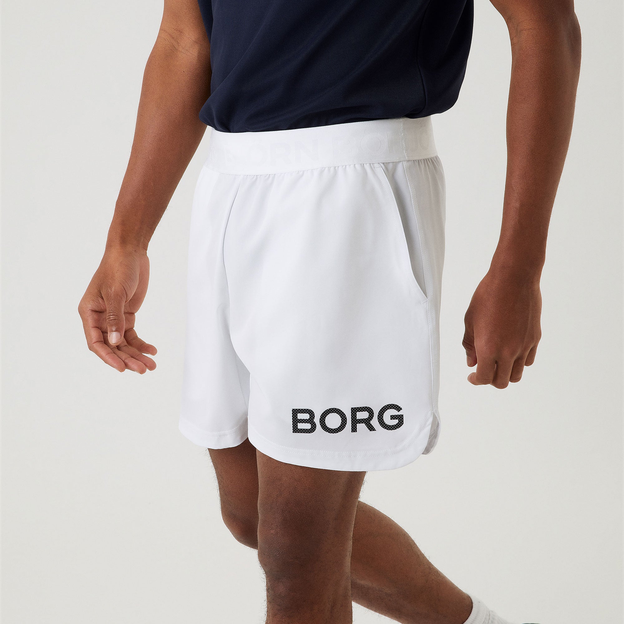 Björn Borg BORG Men's 7-inch Shorts White (3)