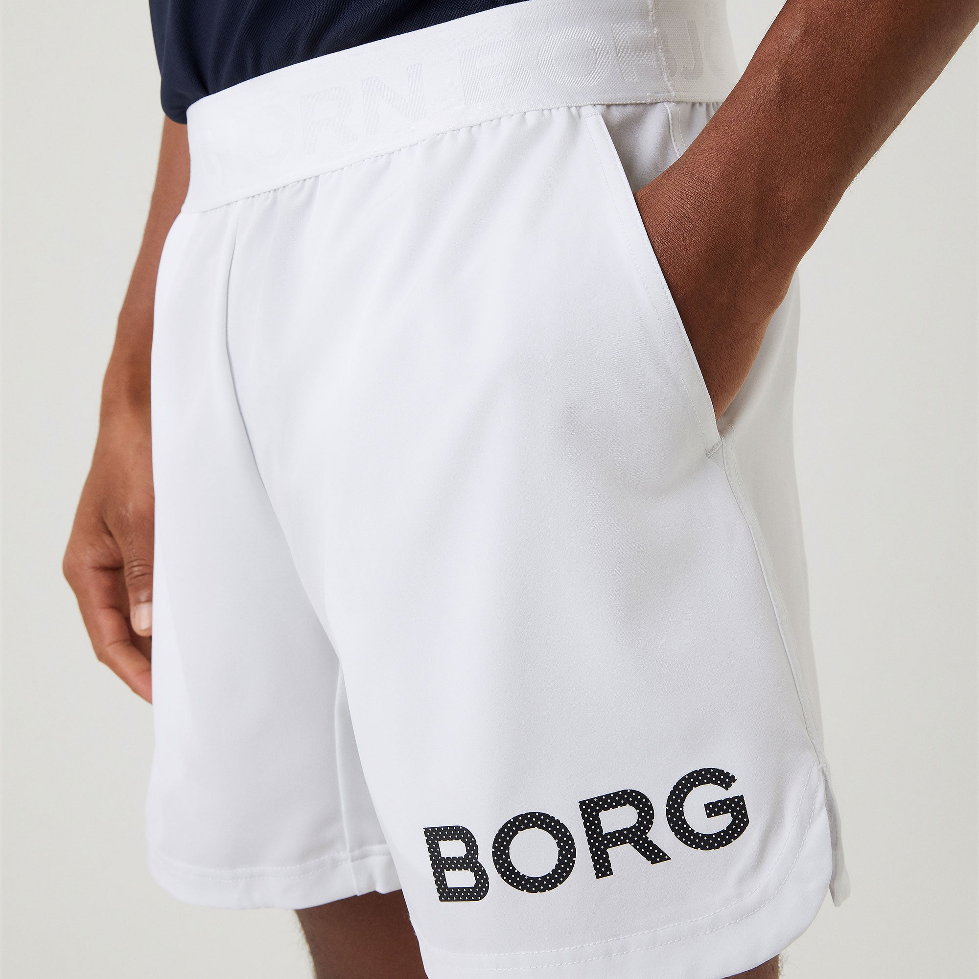 Björn Borg BORG Men's 7-inch Shorts White (4)