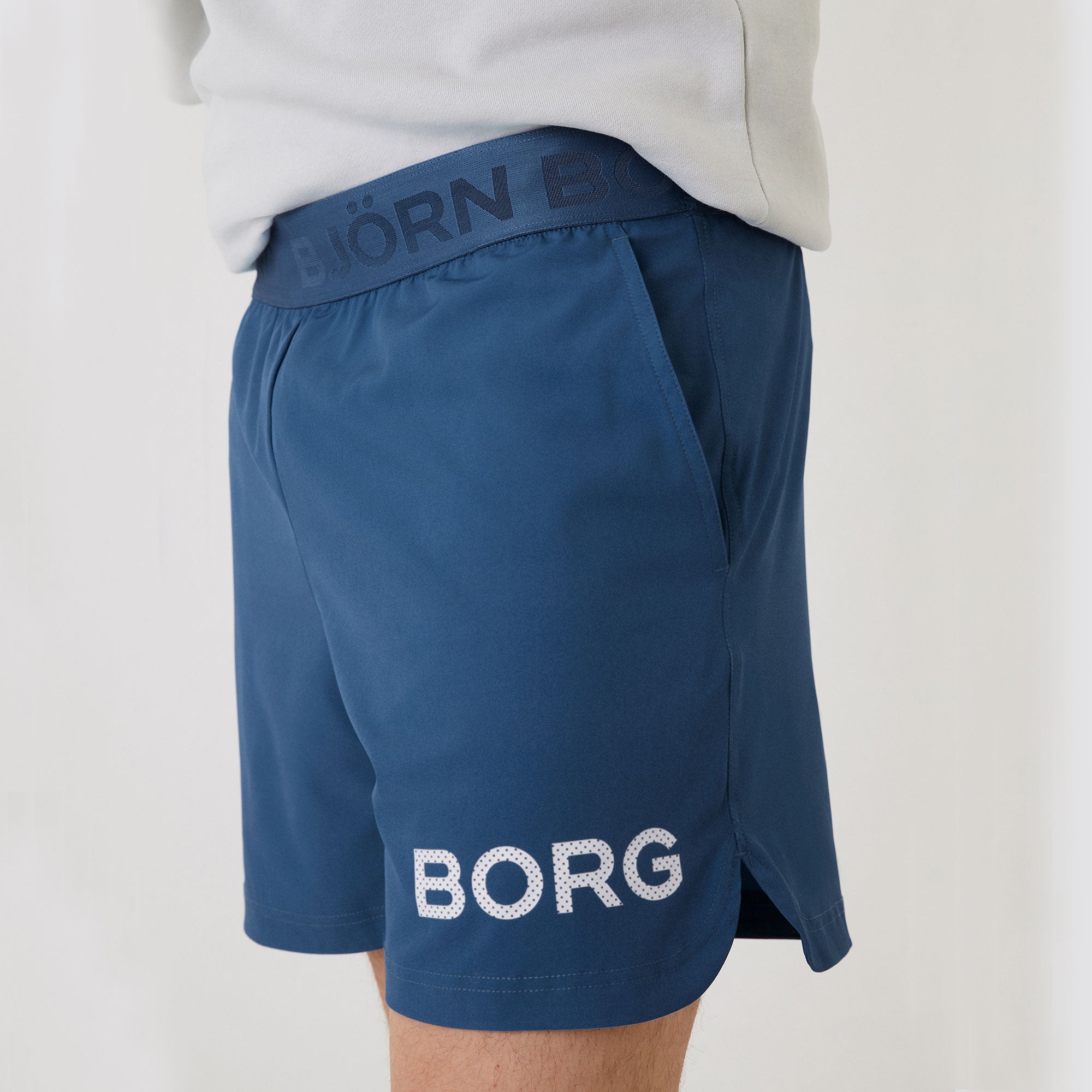 Björn Borg BORG Men's 7-Inch Tennis Shorts Blue (3)