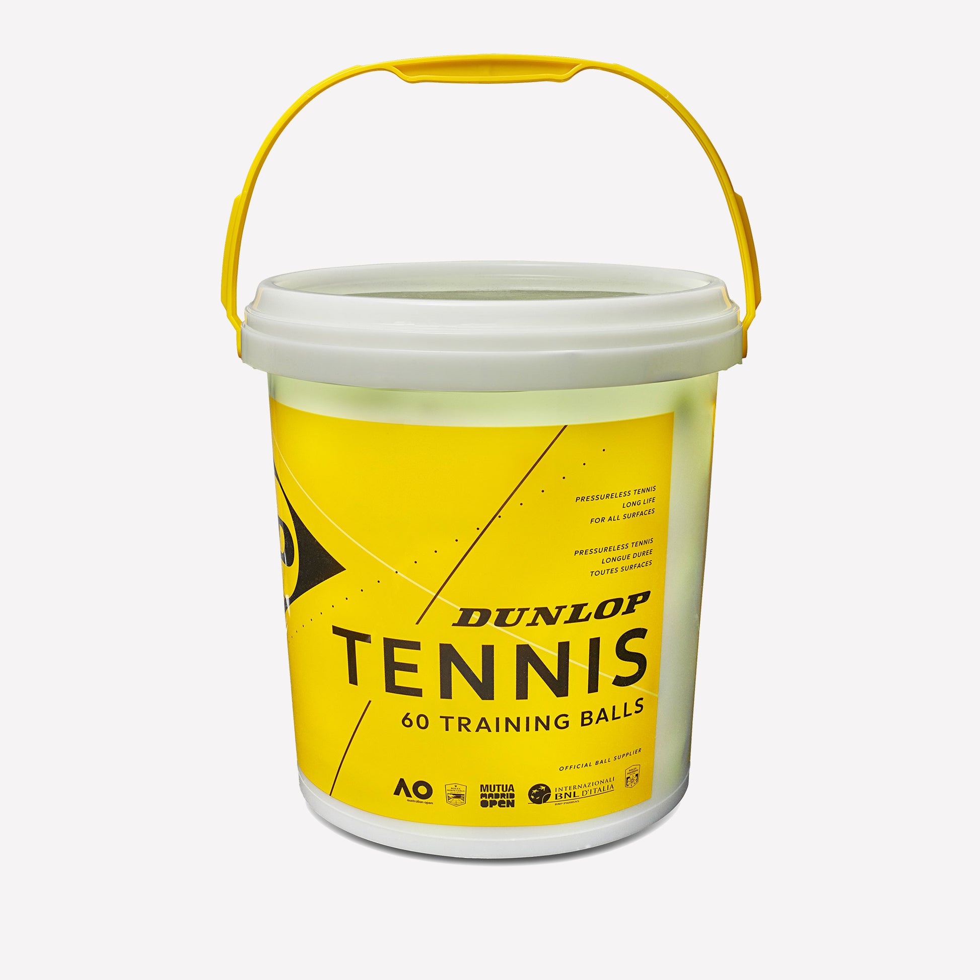 Dunlop Training 60 Tennis Balls Bucket 1
