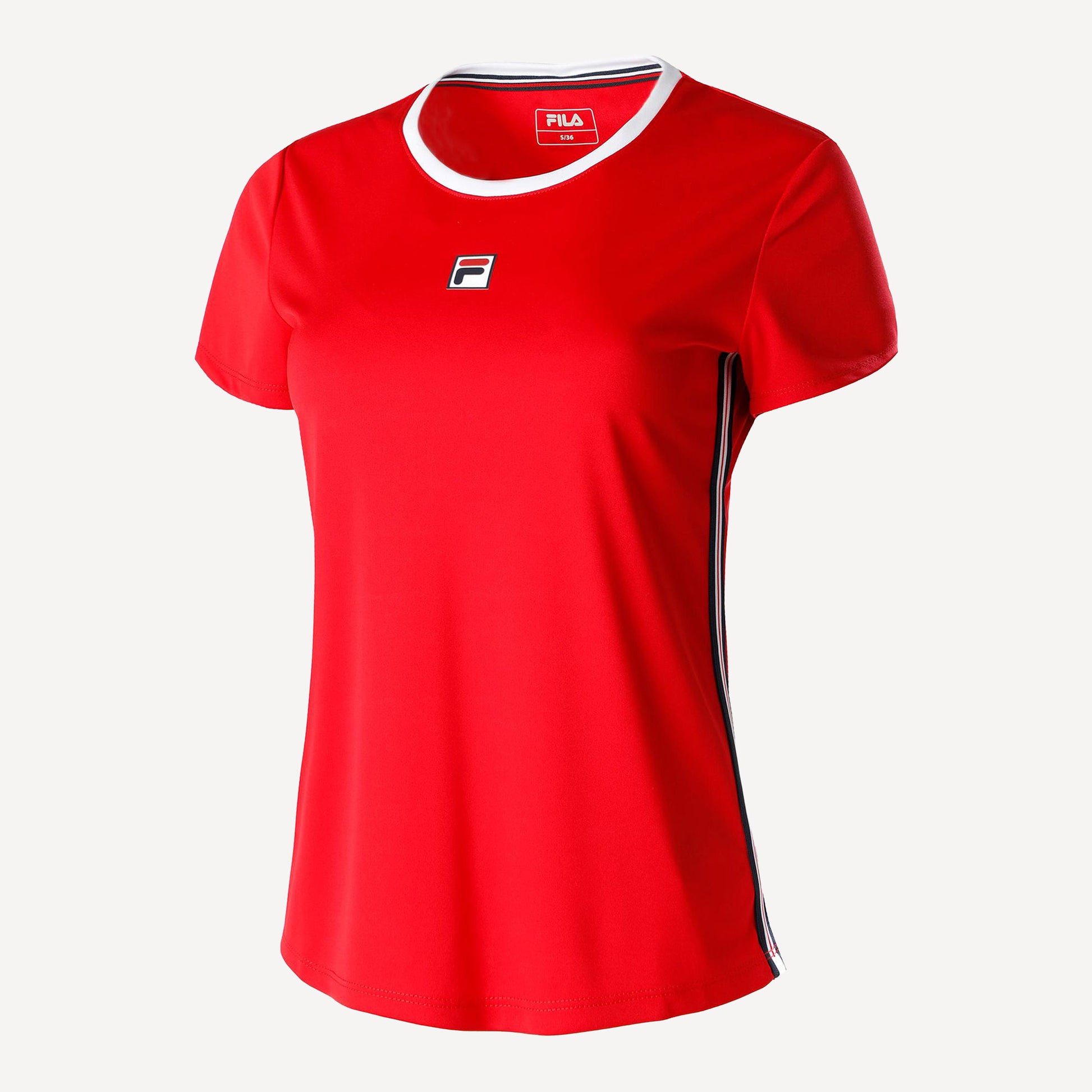 eeuw vacuüm Parasiet Fila Lucy Dames Tennisshirt - Rood | Tennis Only
