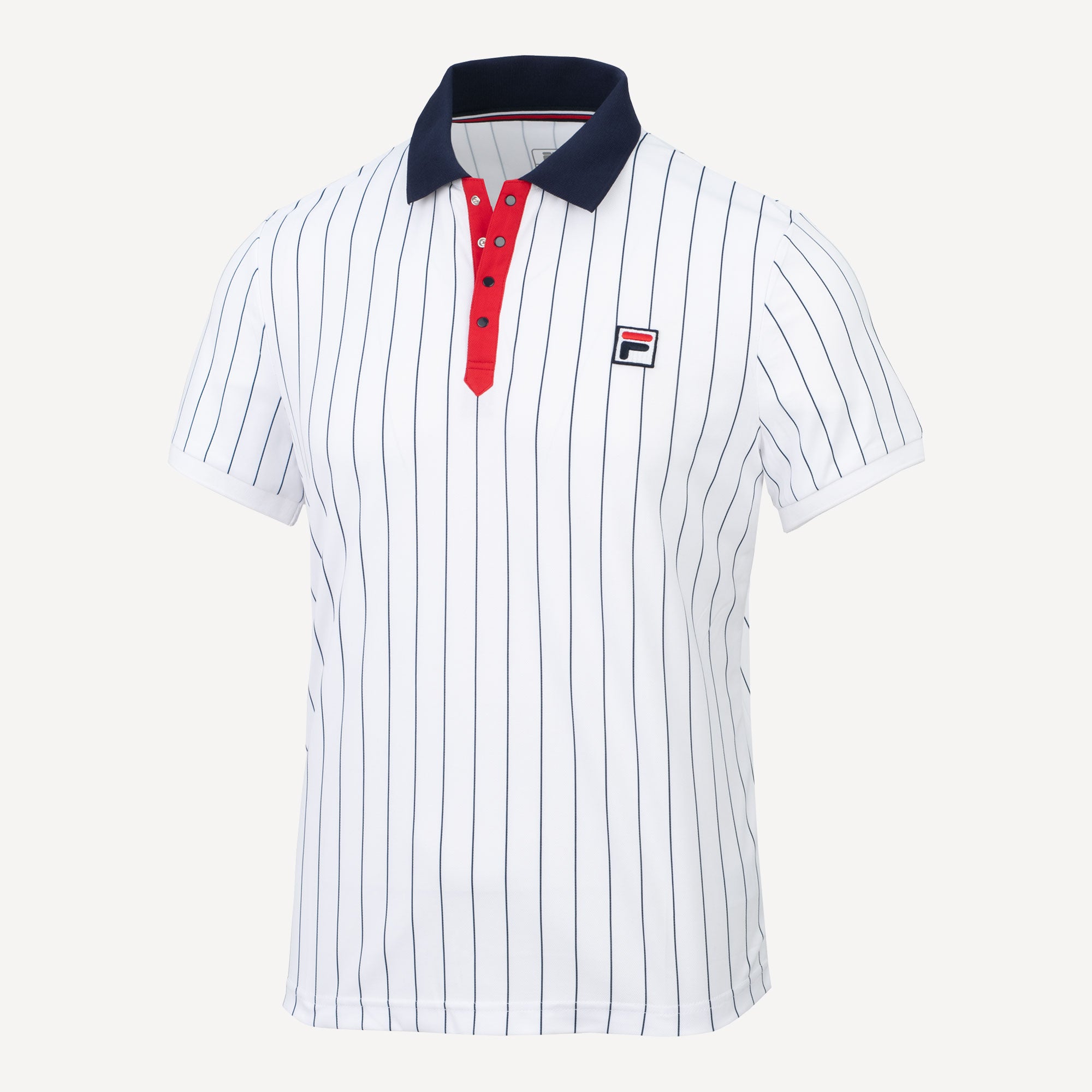 Fila Men's Stripes Tennis Polo White (1)
