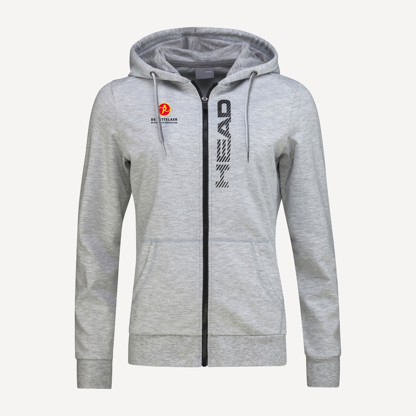 HEAD Club Greta Women's Full-Zip Tennis Hoodie Grey (1)