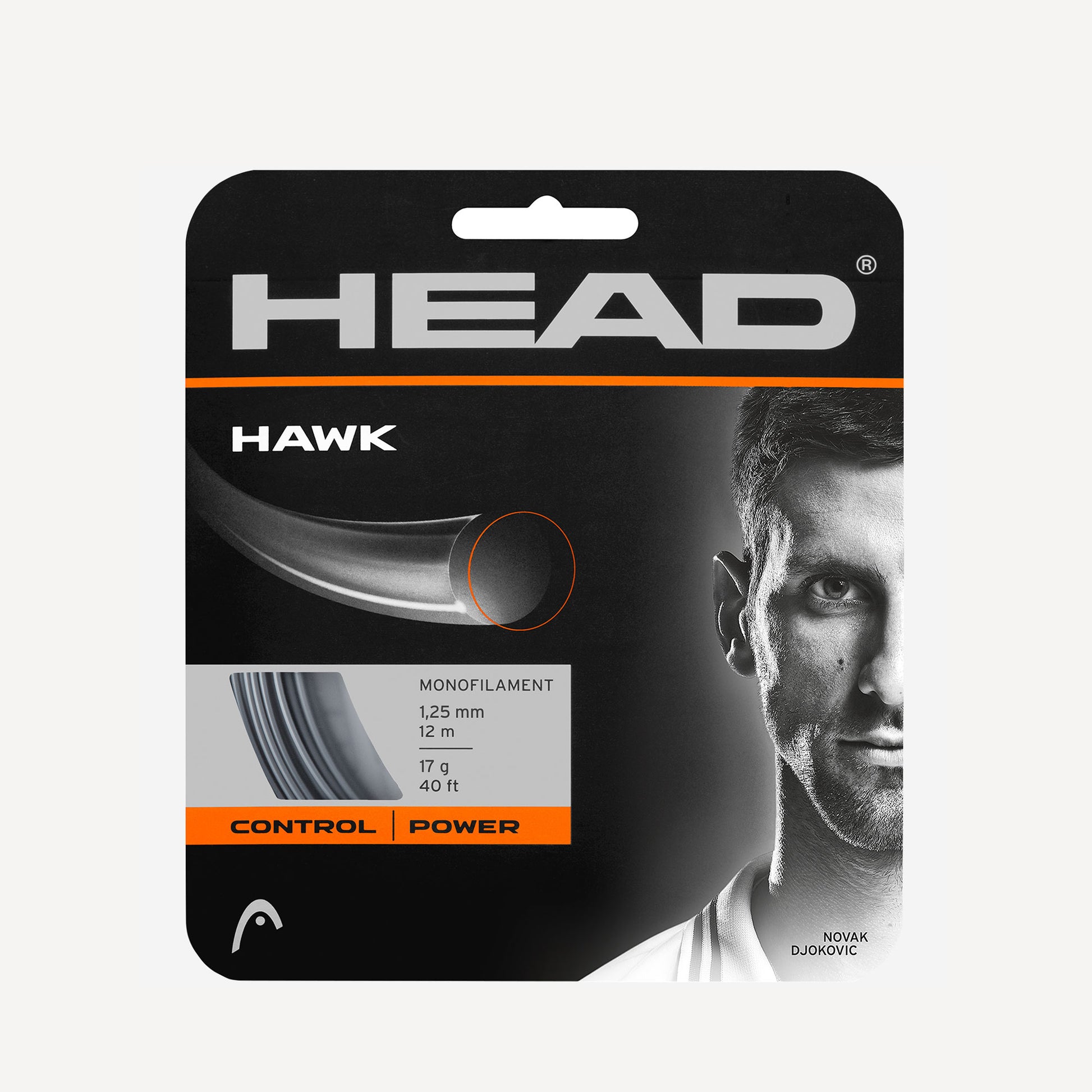 HEAD Hawk Tennis String Set 12m Grey