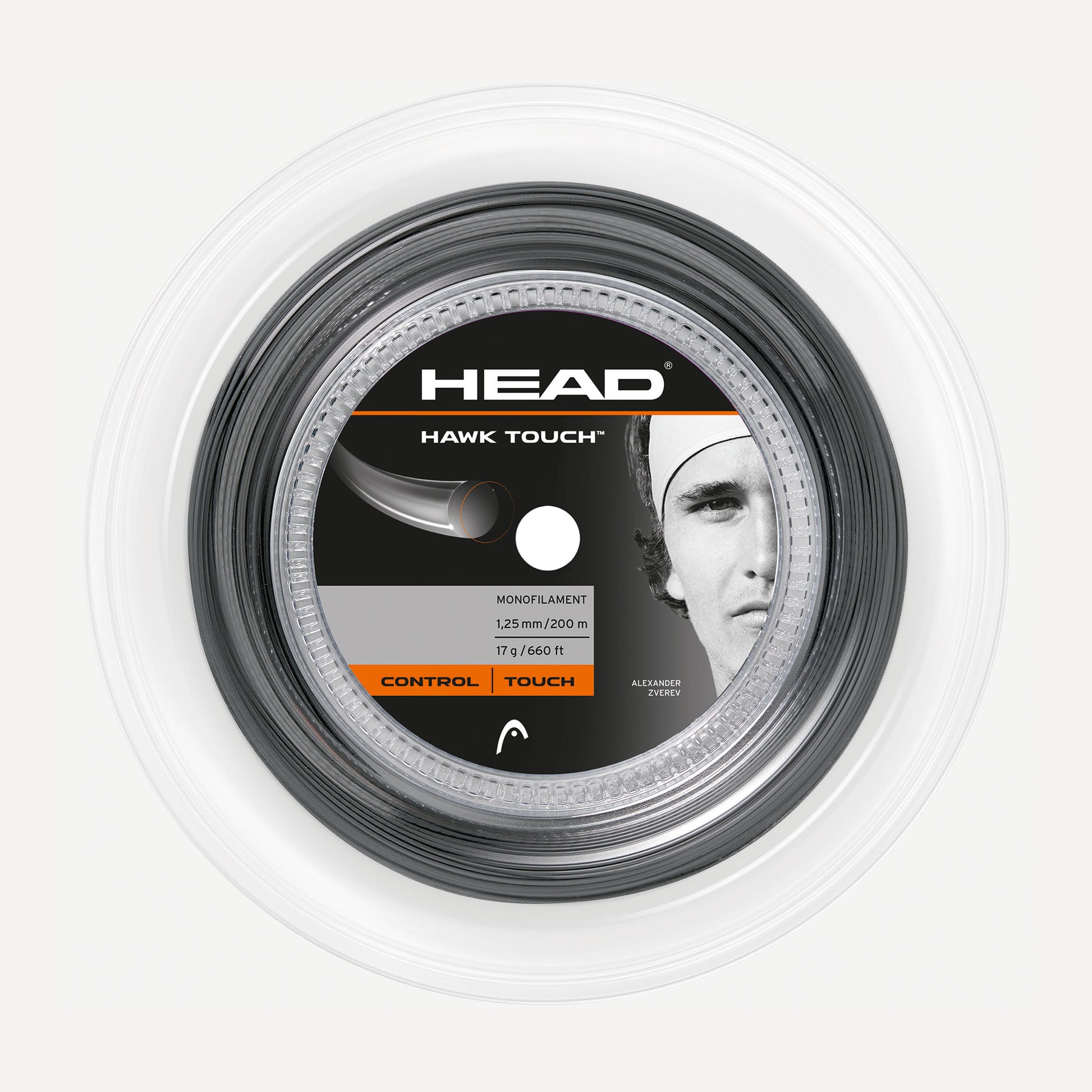 HEAD Hawk Touch Tennis String Reel 200m Grey