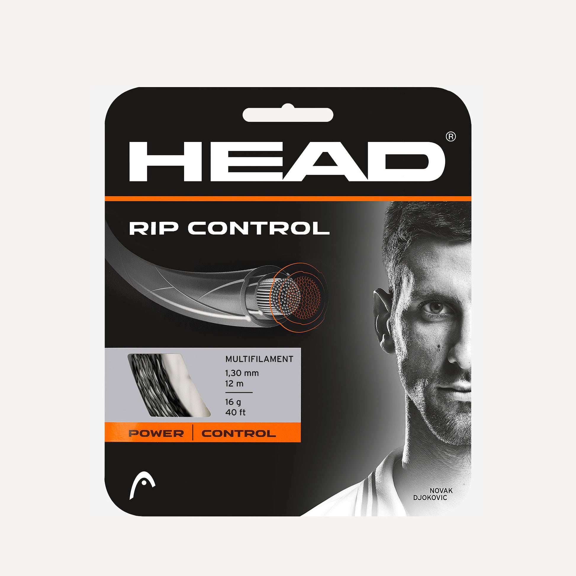 HEAD Rip Control Tennis String Set 12m Black