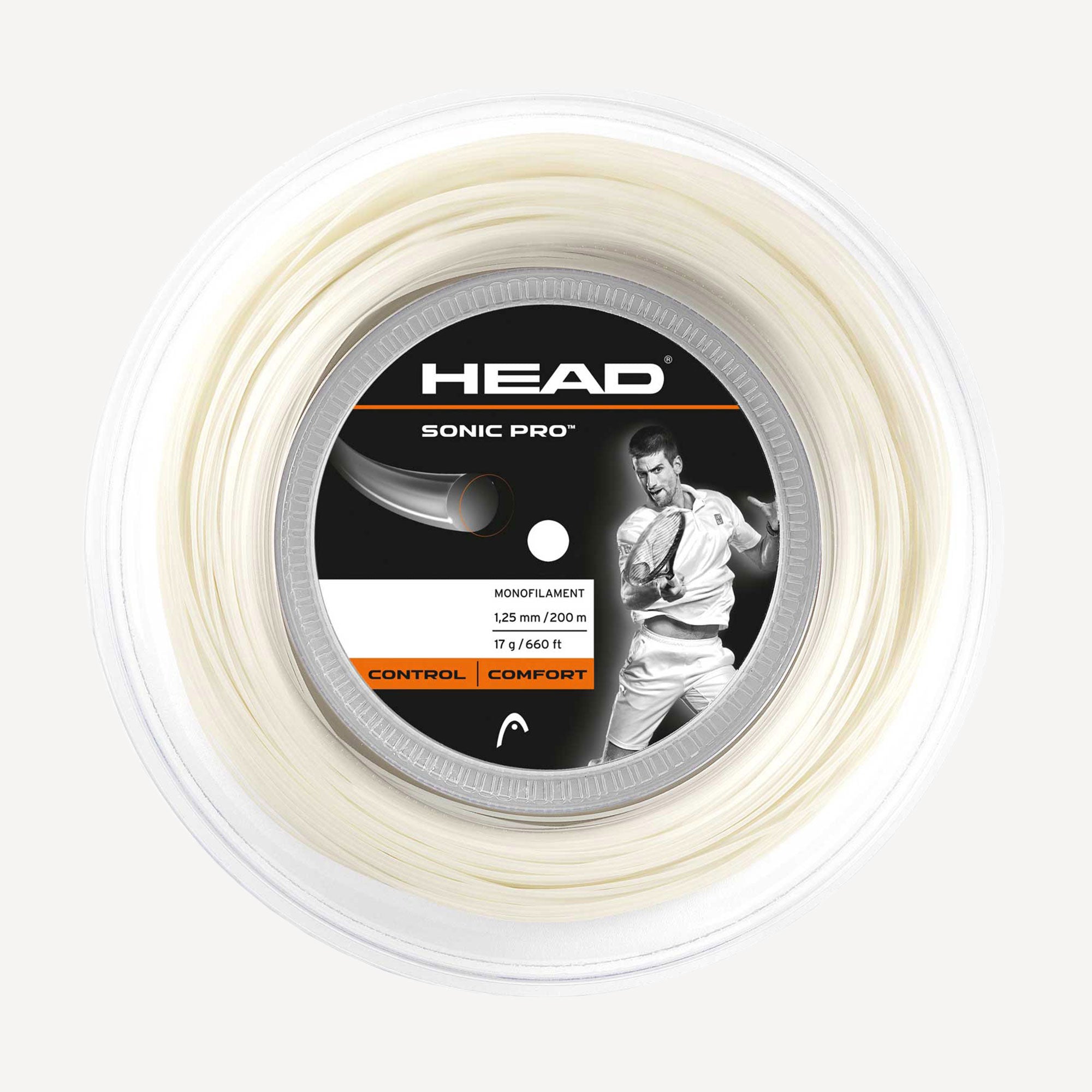 HEAD Sonic Pro Tennis String Reel 200m White