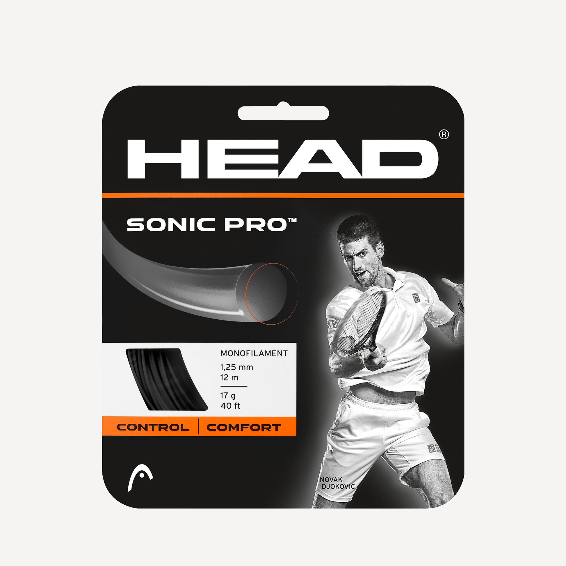 HEAD Sonic Pro Tennis String Set 12m Black