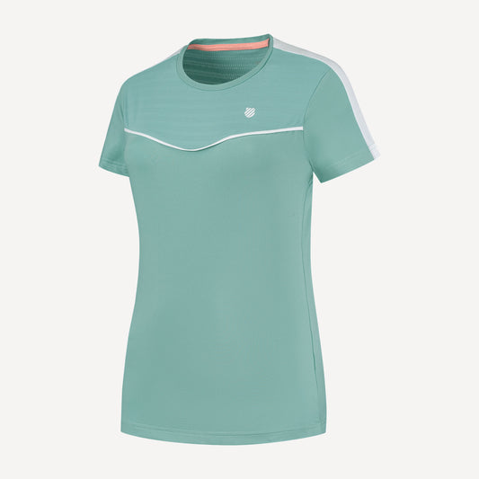 K-Swiss Hypercourt Women's Round Neck Tennis Shirt Blue (1)