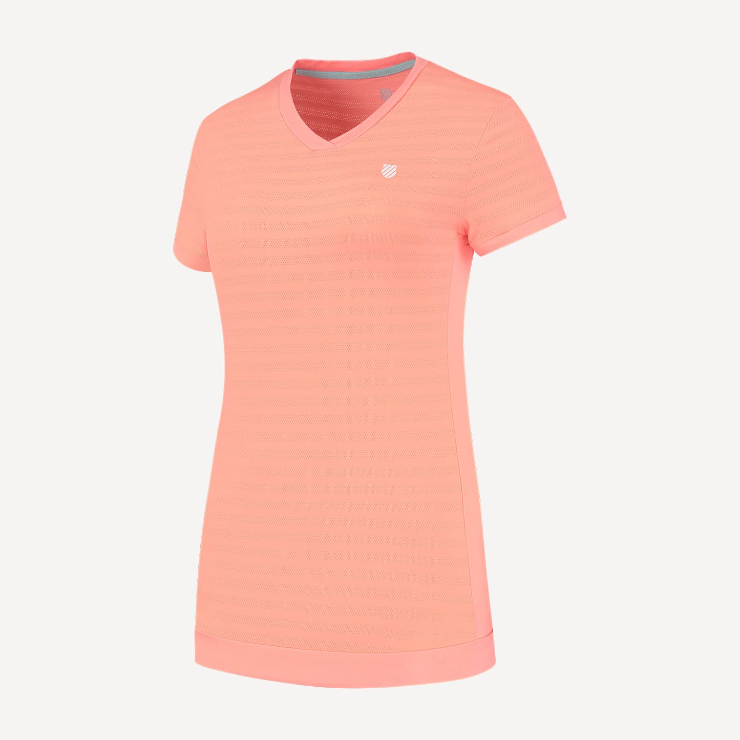 K-Swiss Hypercourt Women's V-Neck Tennis Shirt Orange (1)