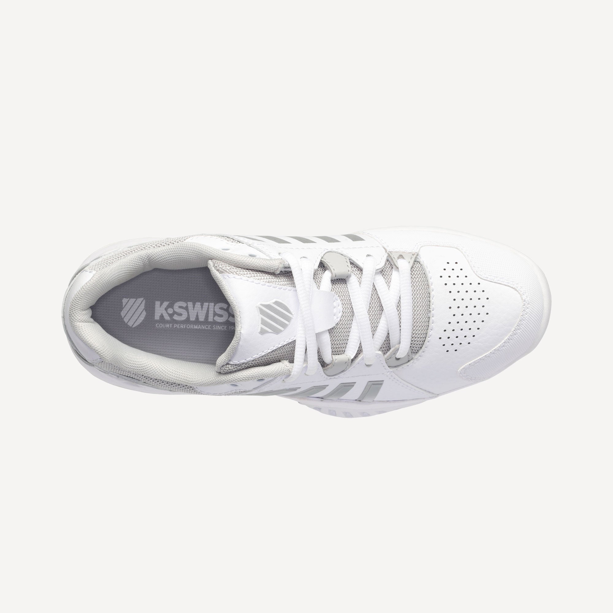 K-Swiss Receiver V Women's Omni Court Tennis Shoes White (5)