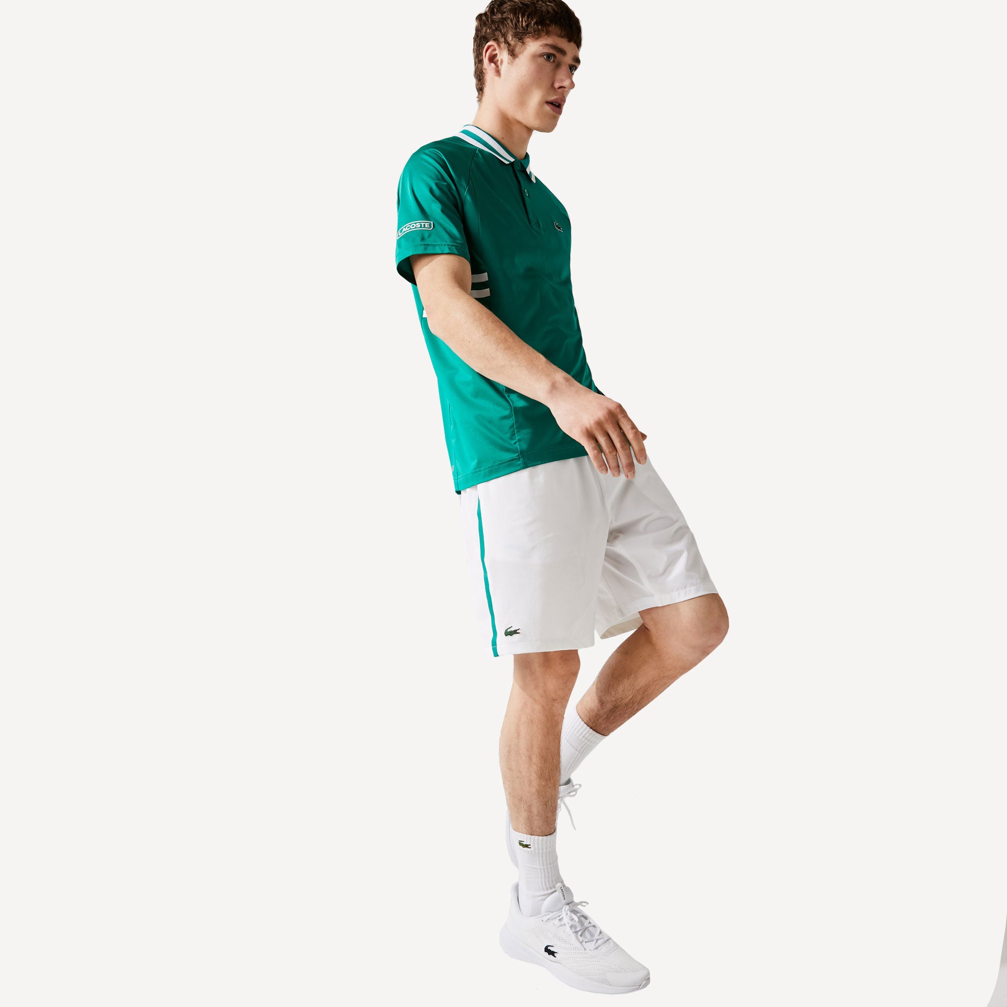 Lacoste Djokovic Men's Tennis Shorts White (1)