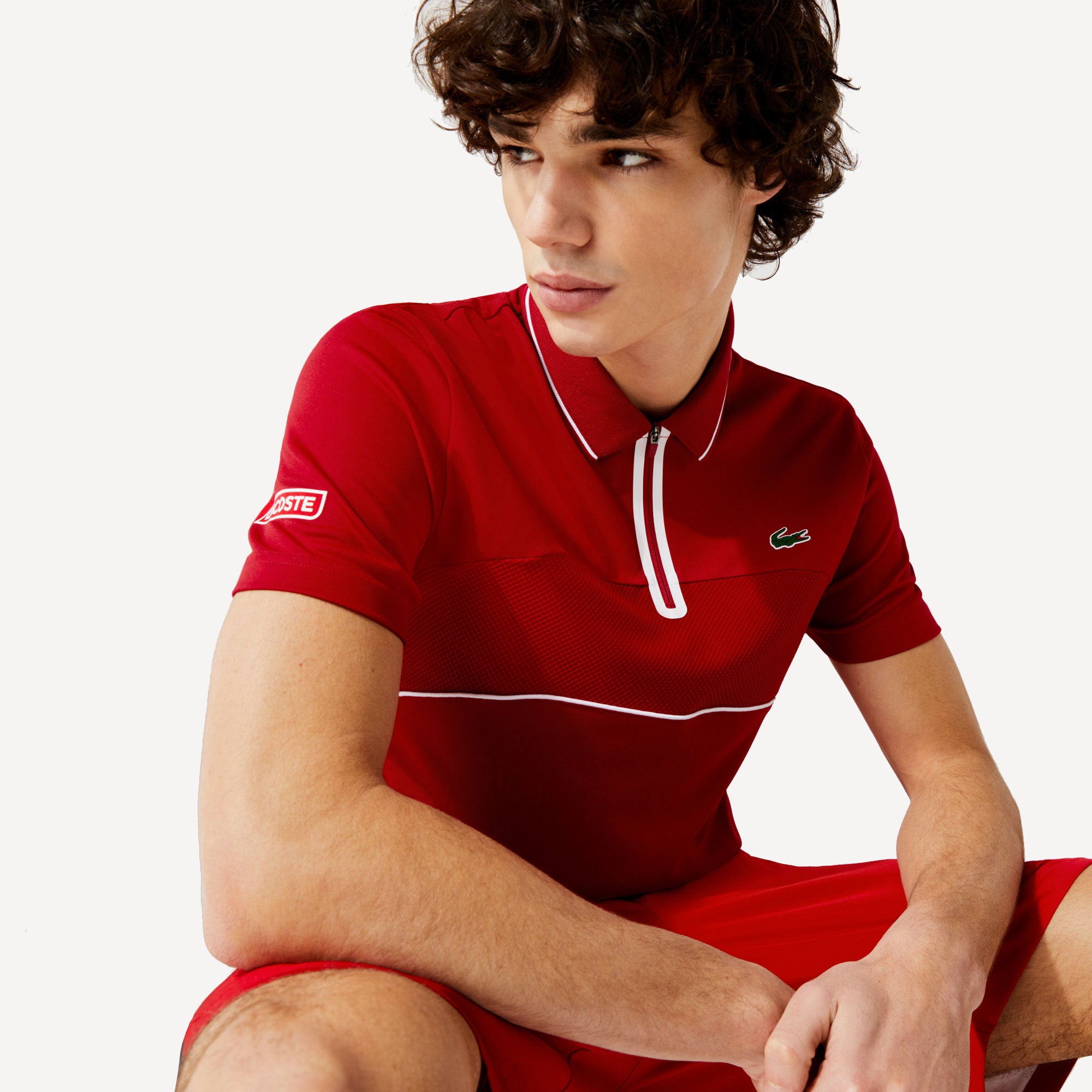 Lacoste Medvedev Men's Tennis Polo Red (3)