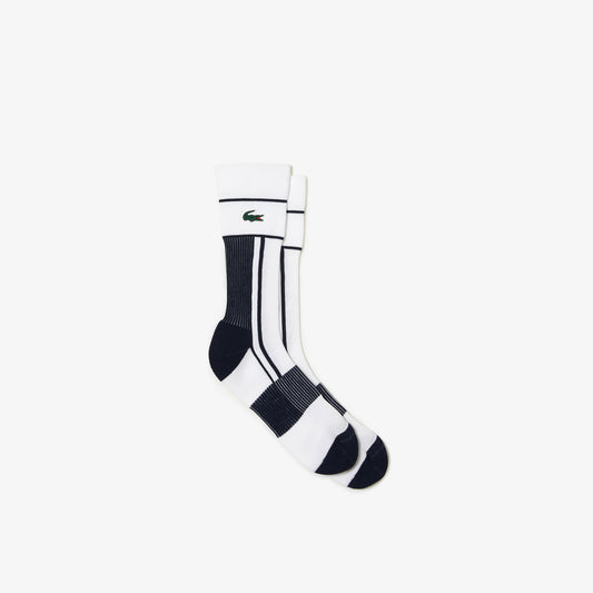 Lacoste Men's Crew Tennis Socks 1 Pair White (1)