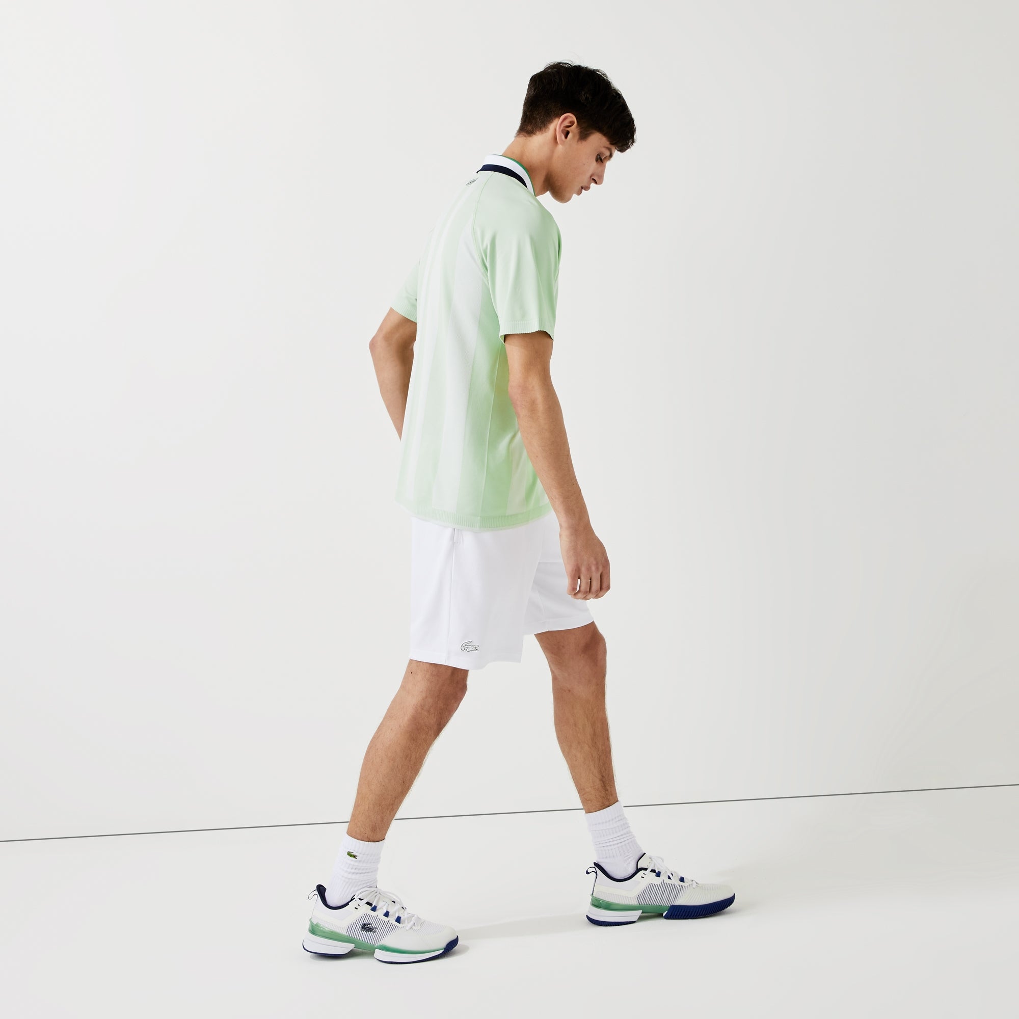 Lacoste Men's Jacquard Tennis Polo Green (5)