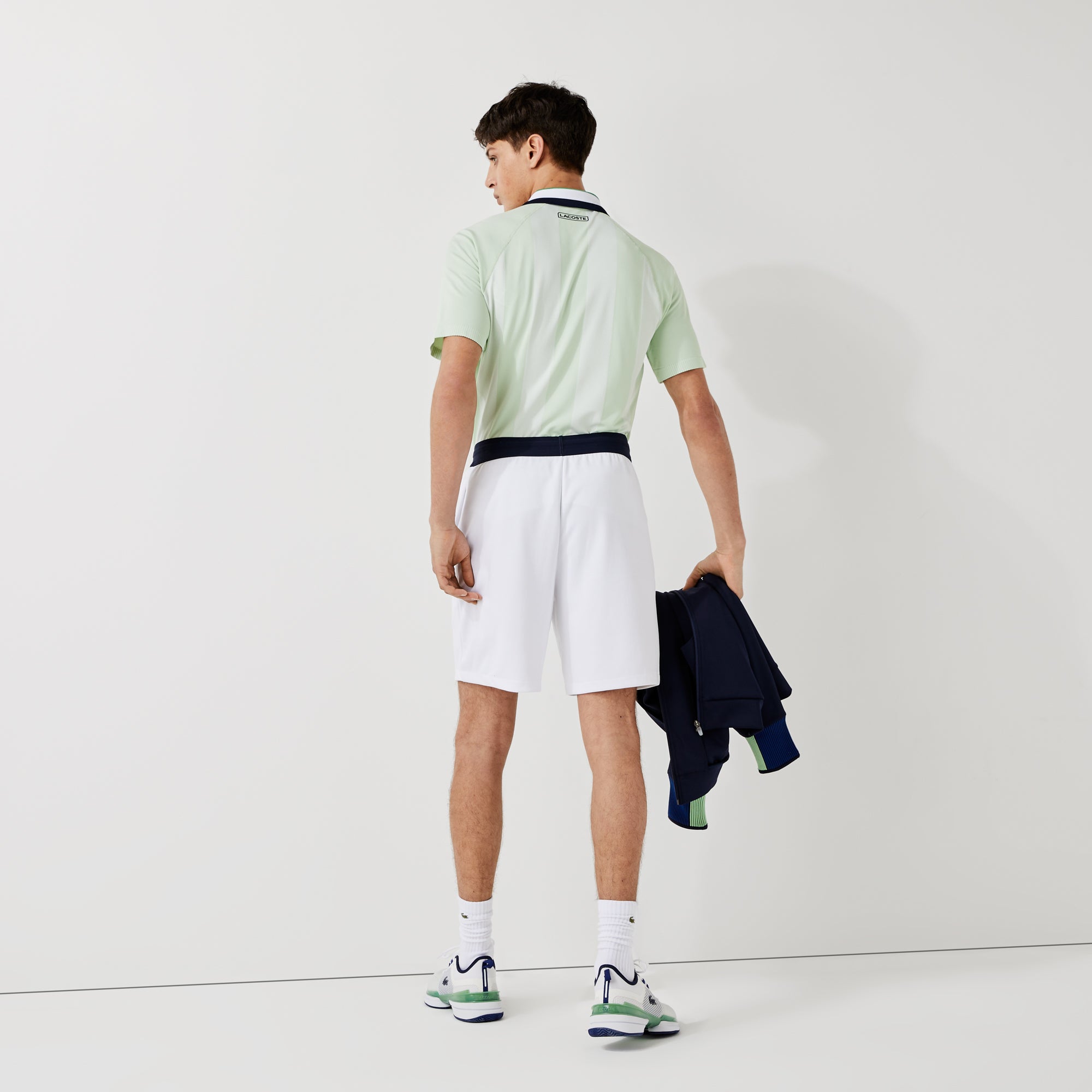 Lacoste Men's Jacquard Tennis Shorts White (2)