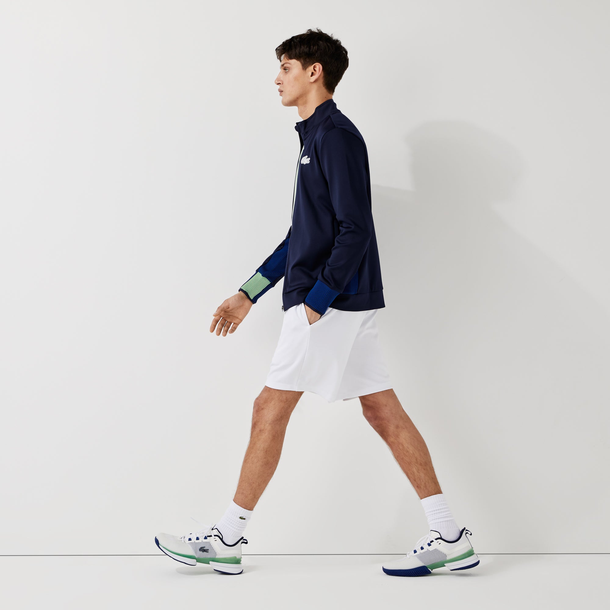 Lacoste Men's Jacquard Tennis Shorts White (5)